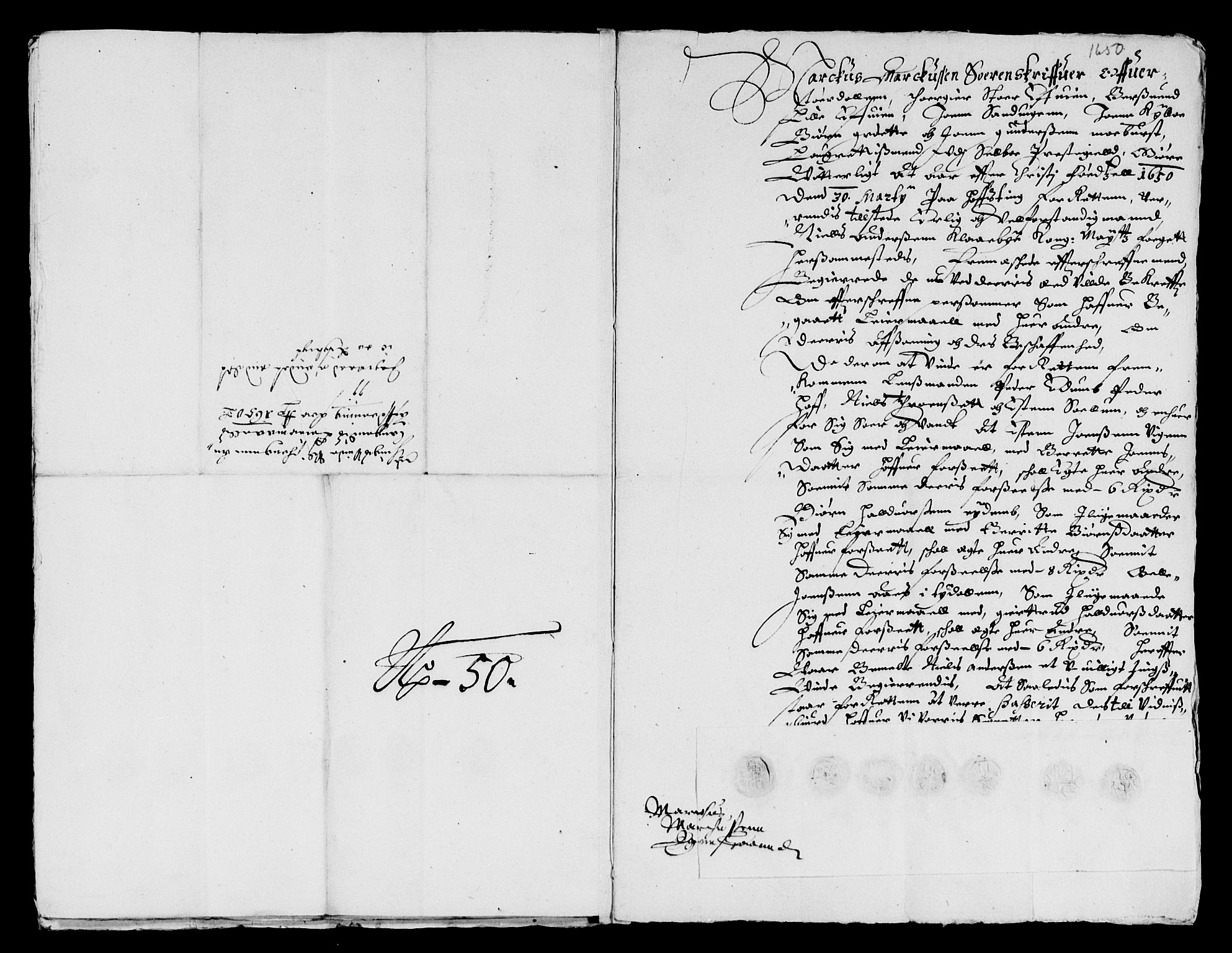 Rentekammeret inntil 1814, Reviderte regnskaper, Lensregnskaper, AV/RA-EA-5023/R/Rb/Rbw/L0095: Trondheim len, 1649-1650