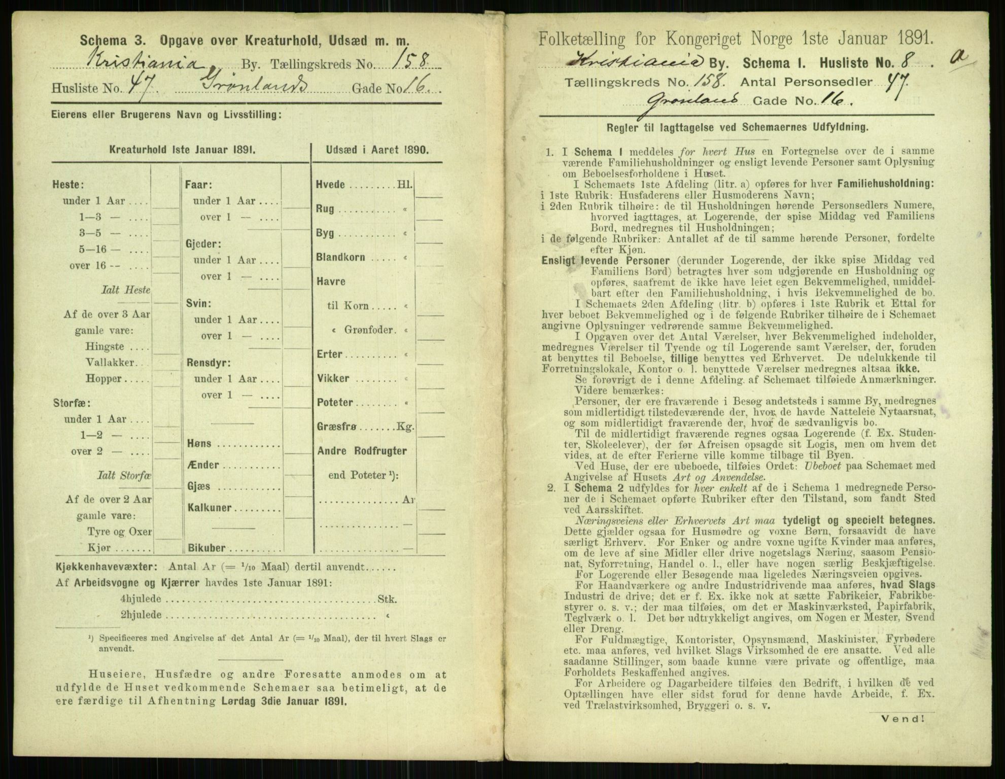 RA, 1891 census for 0301 Kristiania, 1891, p. 89647