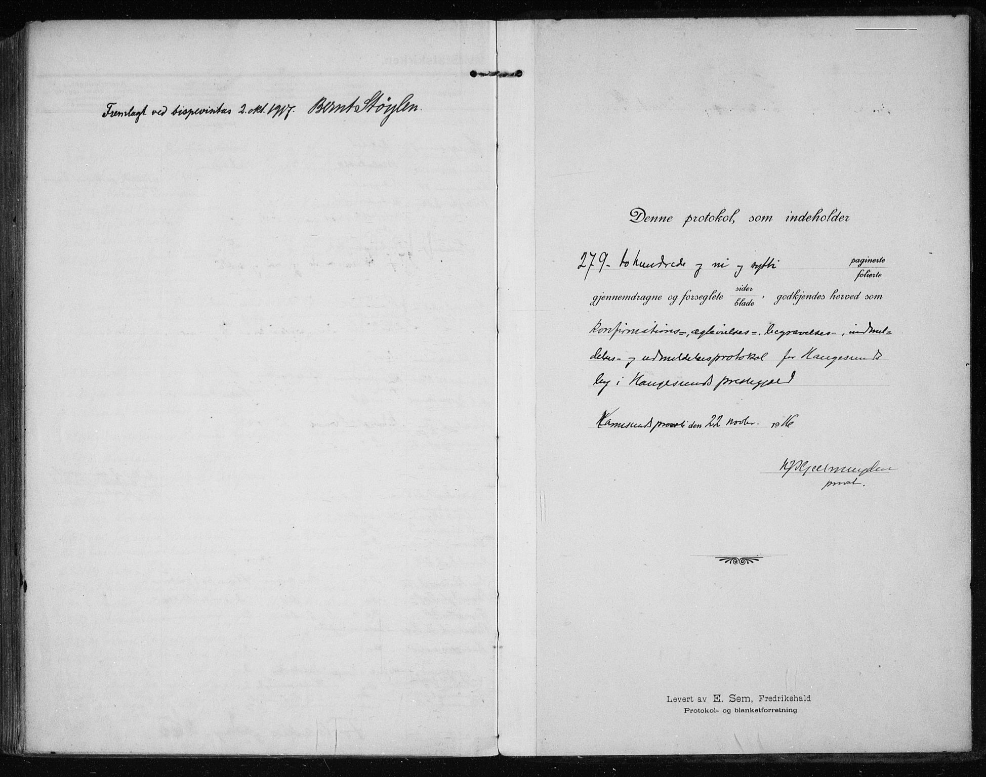 Haugesund sokneprestkontor, AV/SAST-A -101863/H/Ha/Haa/L0009: Parish register (official) no. A 9, 1914-1929