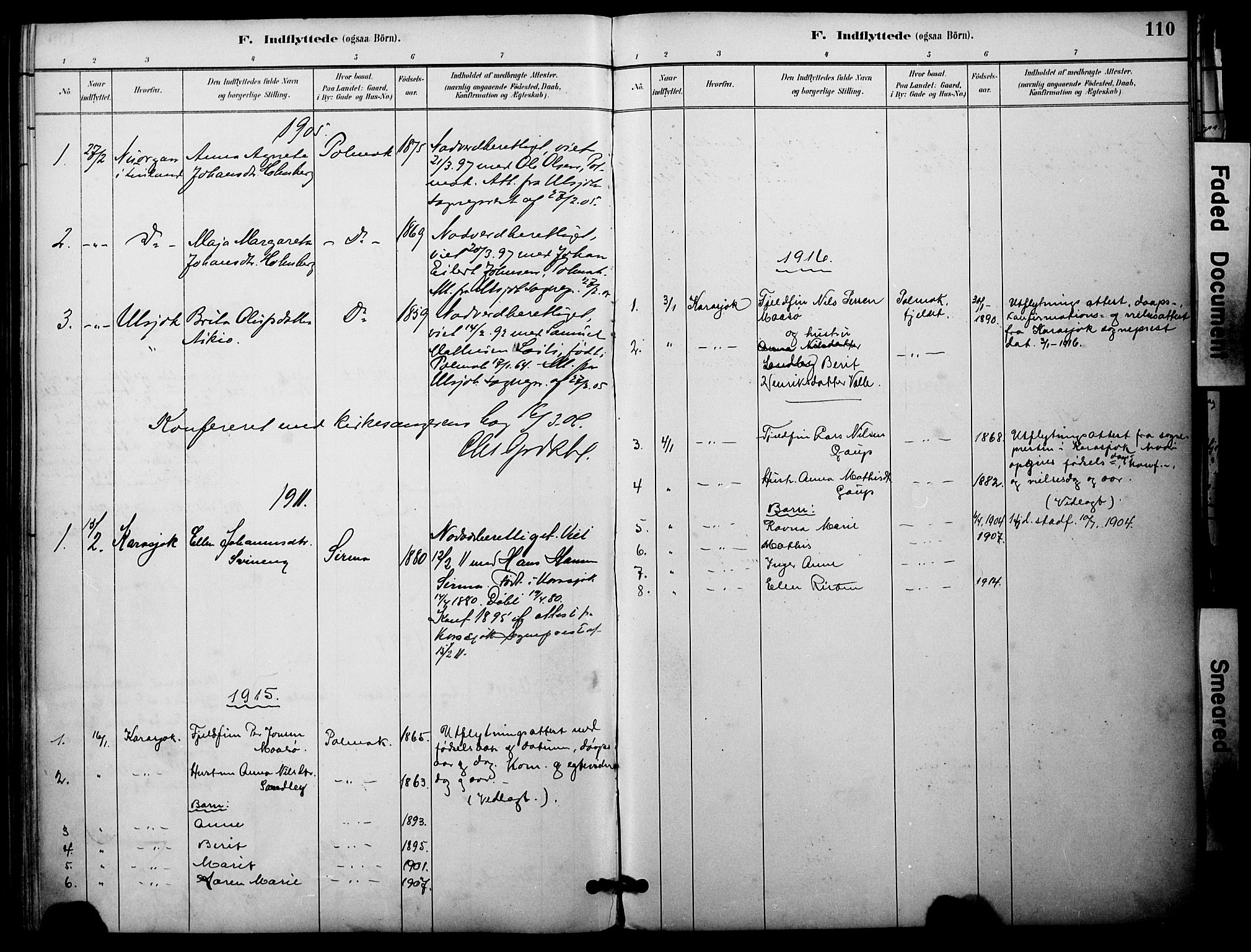 Nesseby sokneprestkontor, SATØ/S-1330/H/Ha/L0005kirke: Parish register (official) no. 5, 1885-1906, p. 110