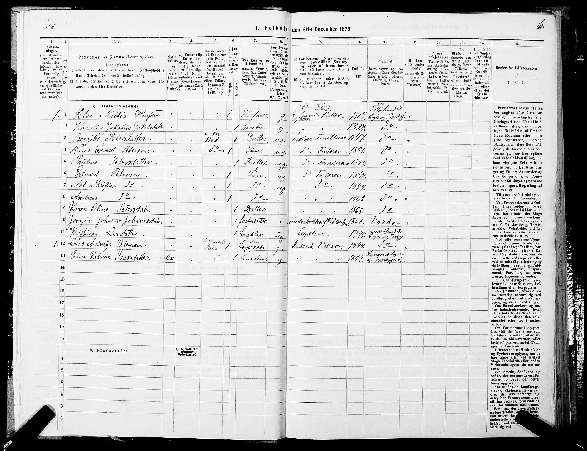 SATØ, 1875 census for 1934P Tromsøysund, 1875, p. 1006