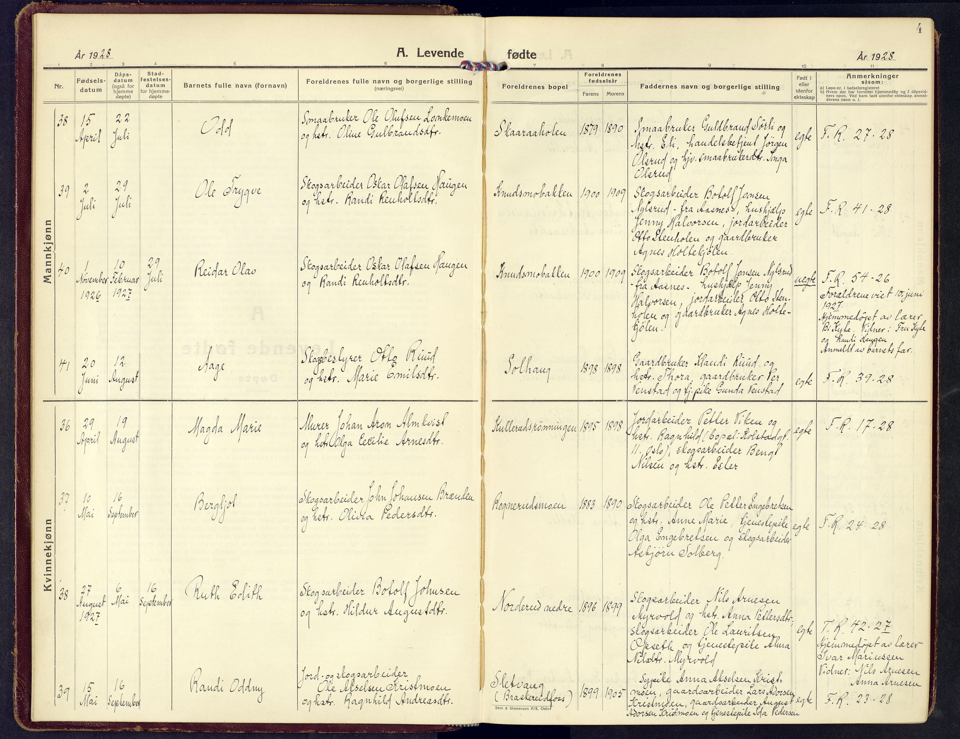 Våler prestekontor, Hedmark, AV/SAH-PREST-040/H/Ha/Haa/L0010: Parish register (official) no. 10, 1928-1946, p. 4