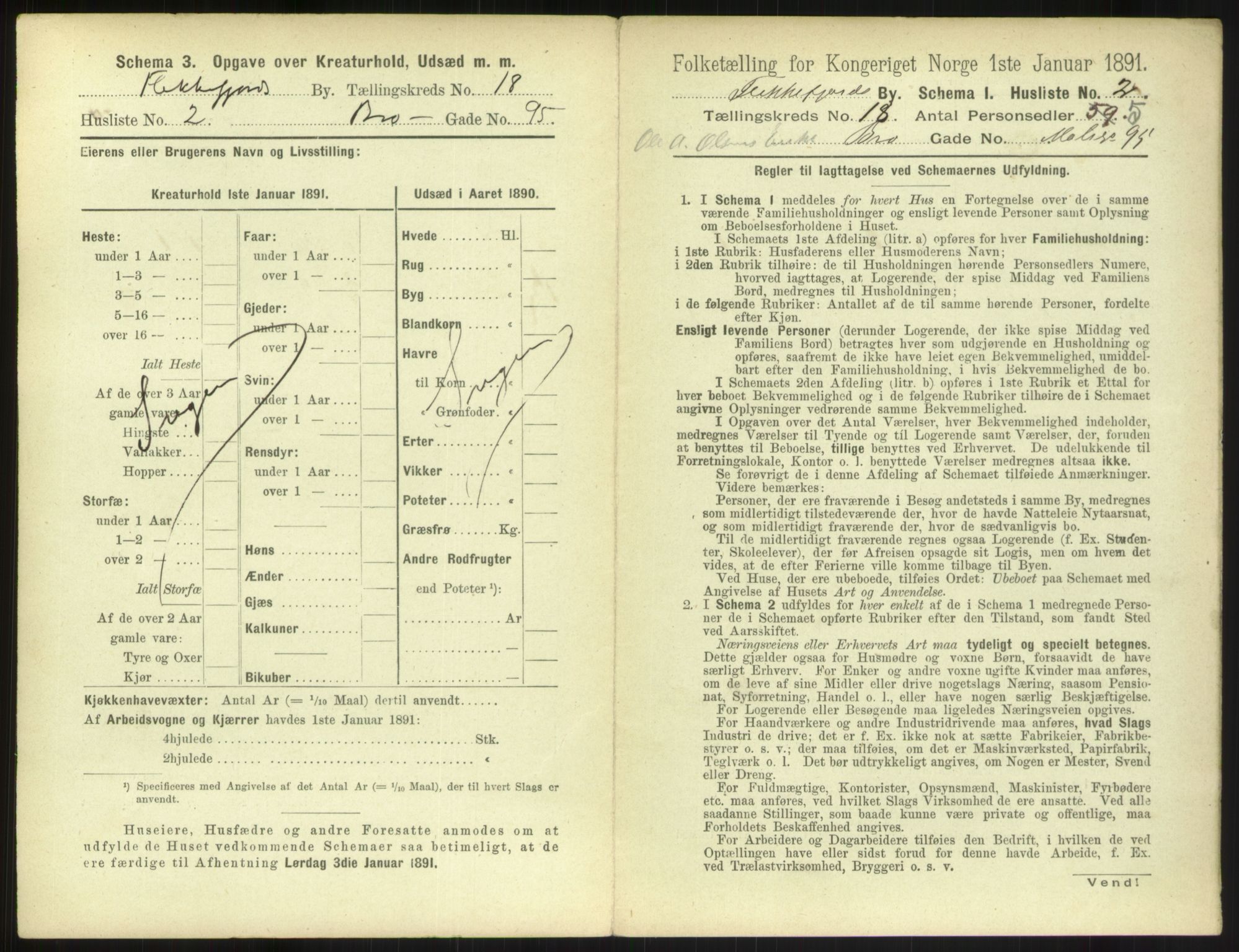 RA, 1891 census for 1004 Flekkefjord, 1891, p. 640