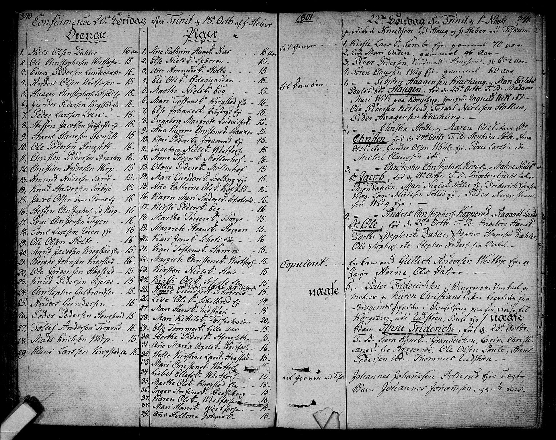 Eiker kirkebøker, AV/SAKO-A-4/F/Fa/L0009: Parish register (official) no. I 9, 1789-1806, p. 340-341