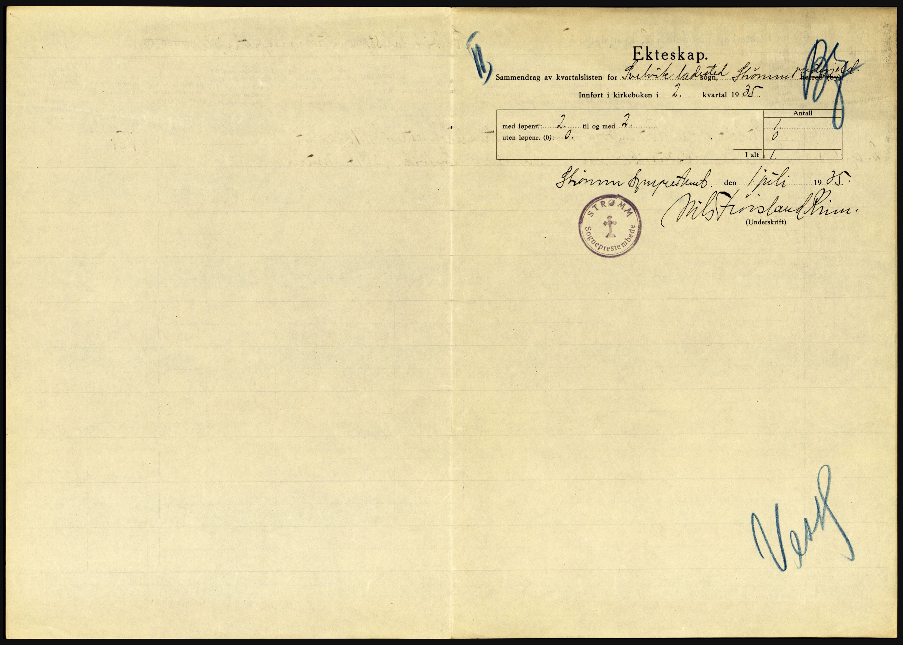 Statistisk sentralbyrå, Sosiodemografiske emner, Befolkning, AV/RA-S-2228/D/Df/Dfd/Dfde/L0016: Vestfold, 1935, p. 283