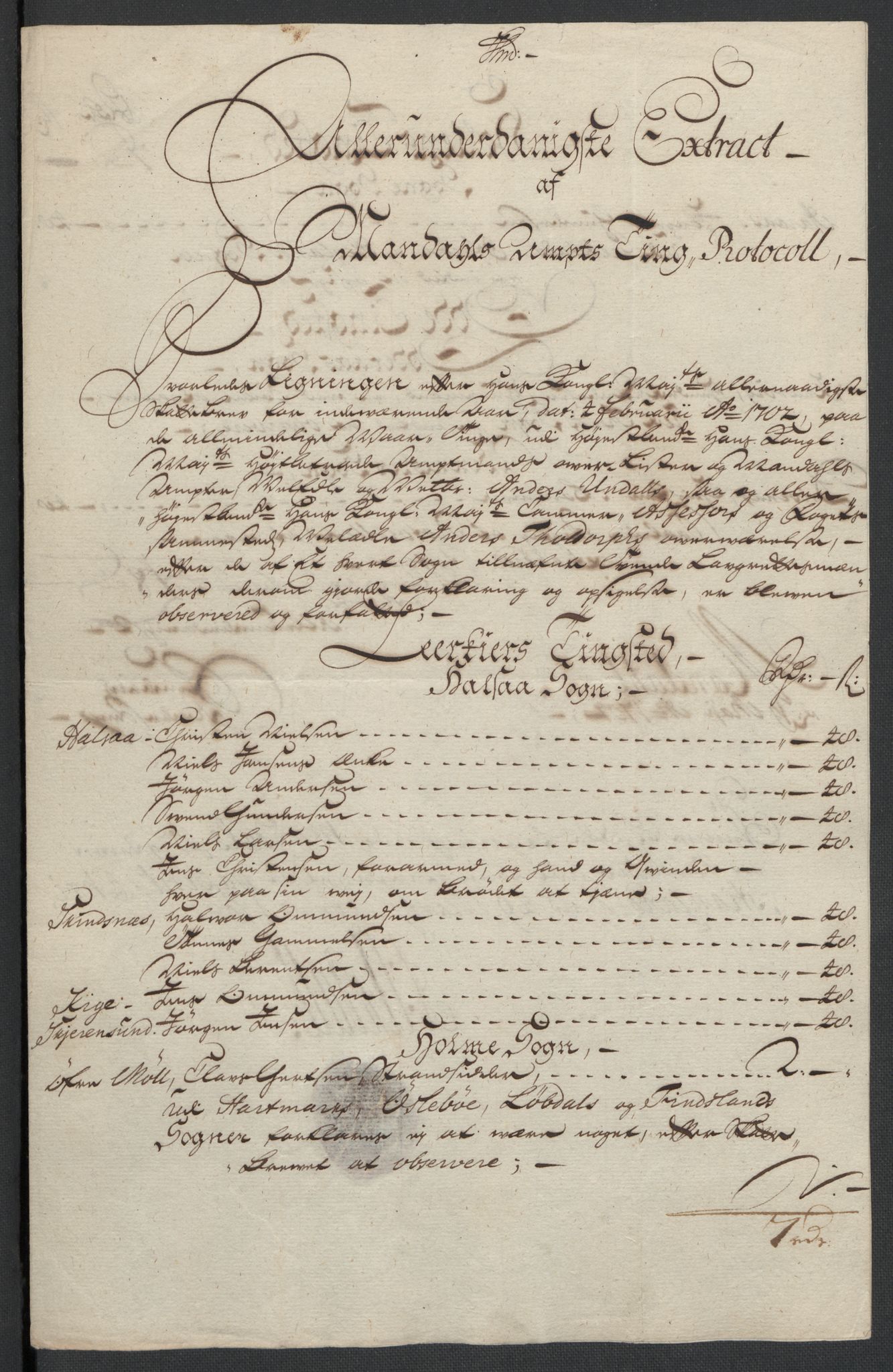 Rentekammeret inntil 1814, Reviderte regnskaper, Fogderegnskap, RA/EA-4092/R43/L2549: Fogderegnskap Lista og Mandal, 1701-1702, p. 269