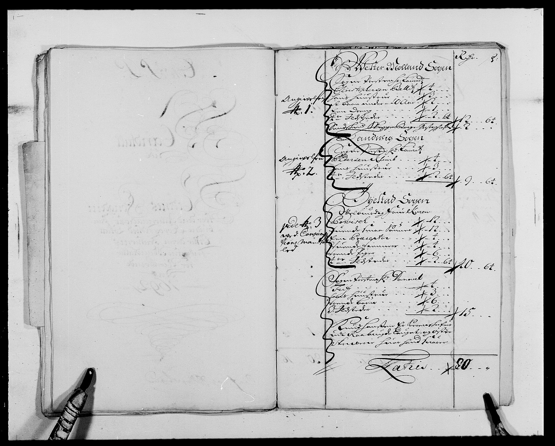 Rentekammeret inntil 1814, Reviderte regnskaper, Fogderegnskap, RA/EA-4092/R39/L2311: Fogderegnskap Nedenes, 1690-1692, p. 255