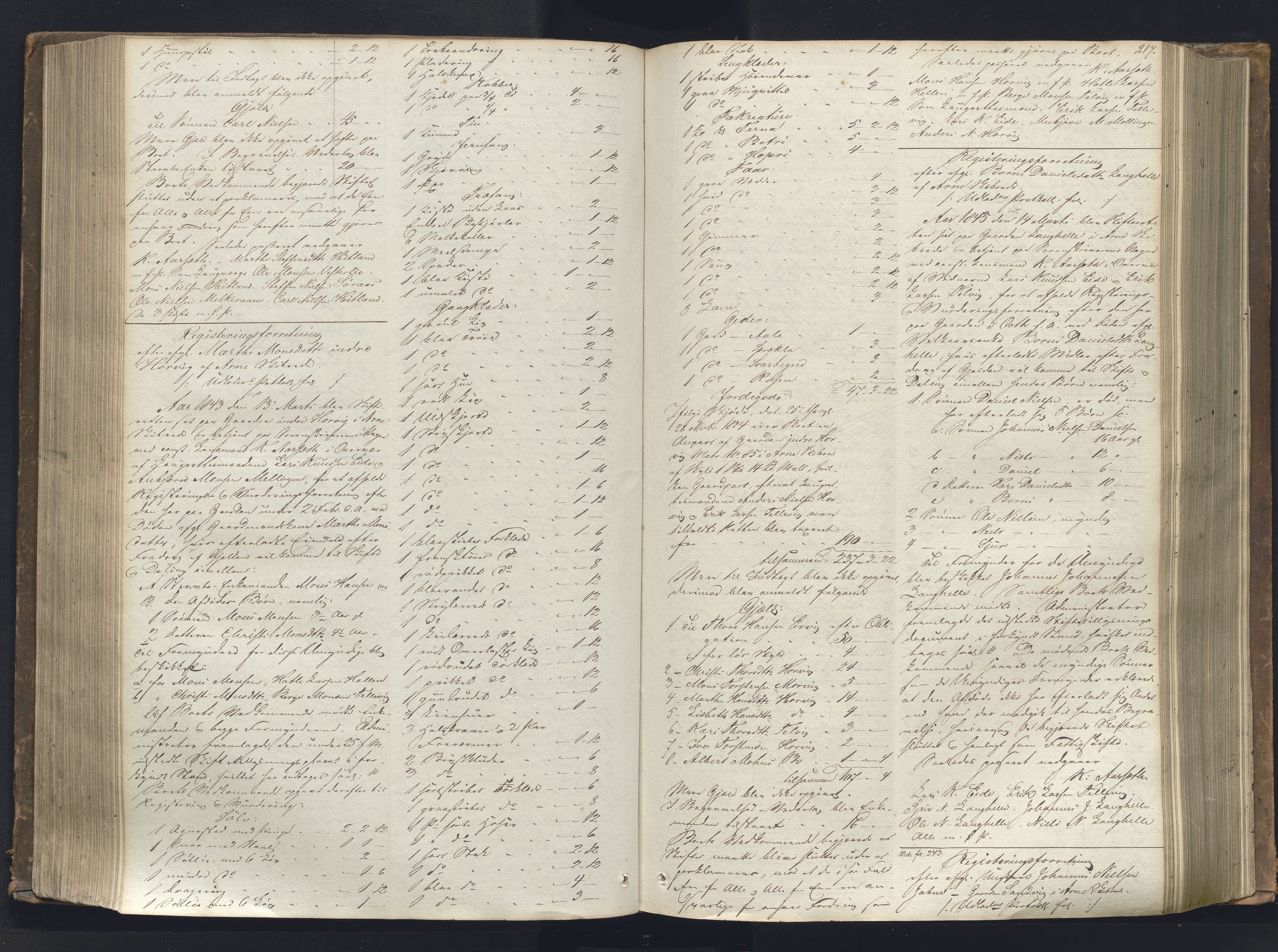 Nordhordland sorenskrivar, AV/SAB-A-2901/1/H/Hb/L0001: Registreringsprotokollar, 1841-1845, p. 217