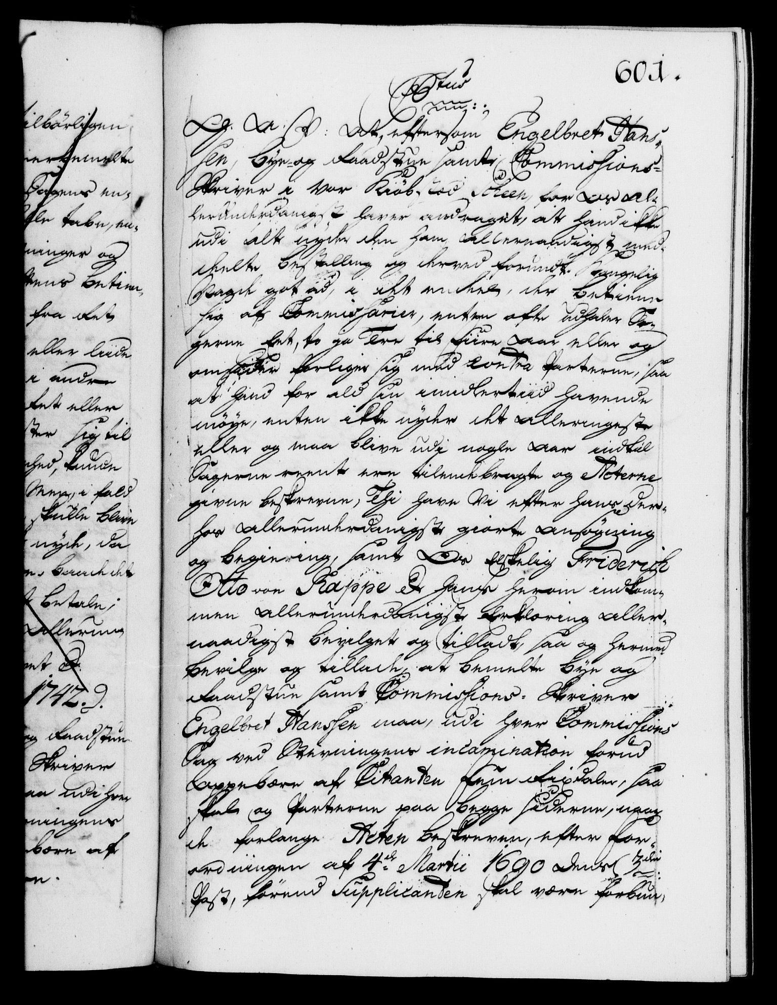 Danske Kanselli 1572-1799, AV/RA-EA-3023/F/Fc/Fca/Fcaa/L0032: Norske registre, 1741-1742, p. 601a