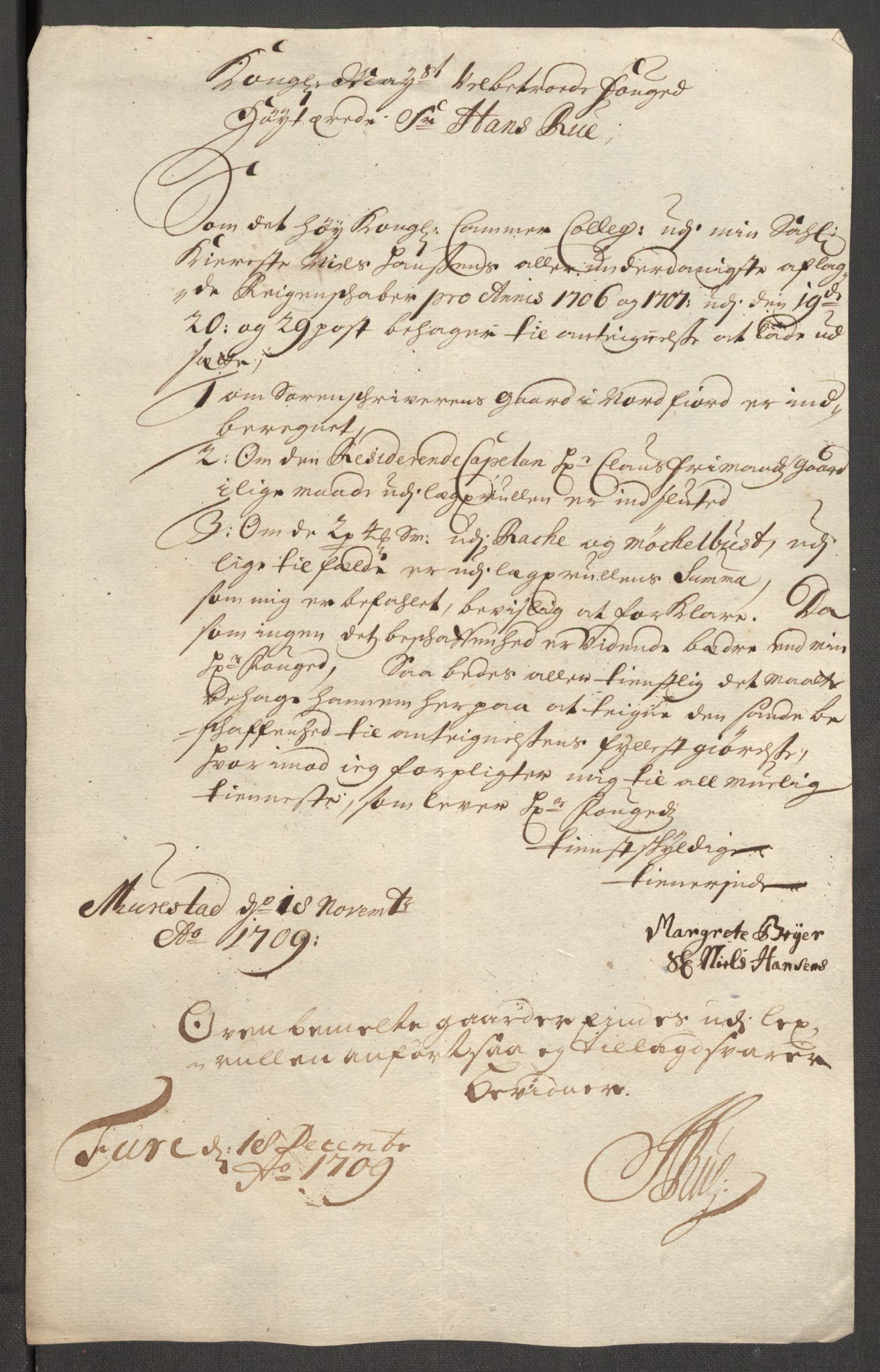 Rentekammeret inntil 1814, Reviderte regnskaper, Fogderegnskap, AV/RA-EA-4092/R53/L3430: Fogderegnskap Sunn- og Nordfjord, 1706-1707, p. 420