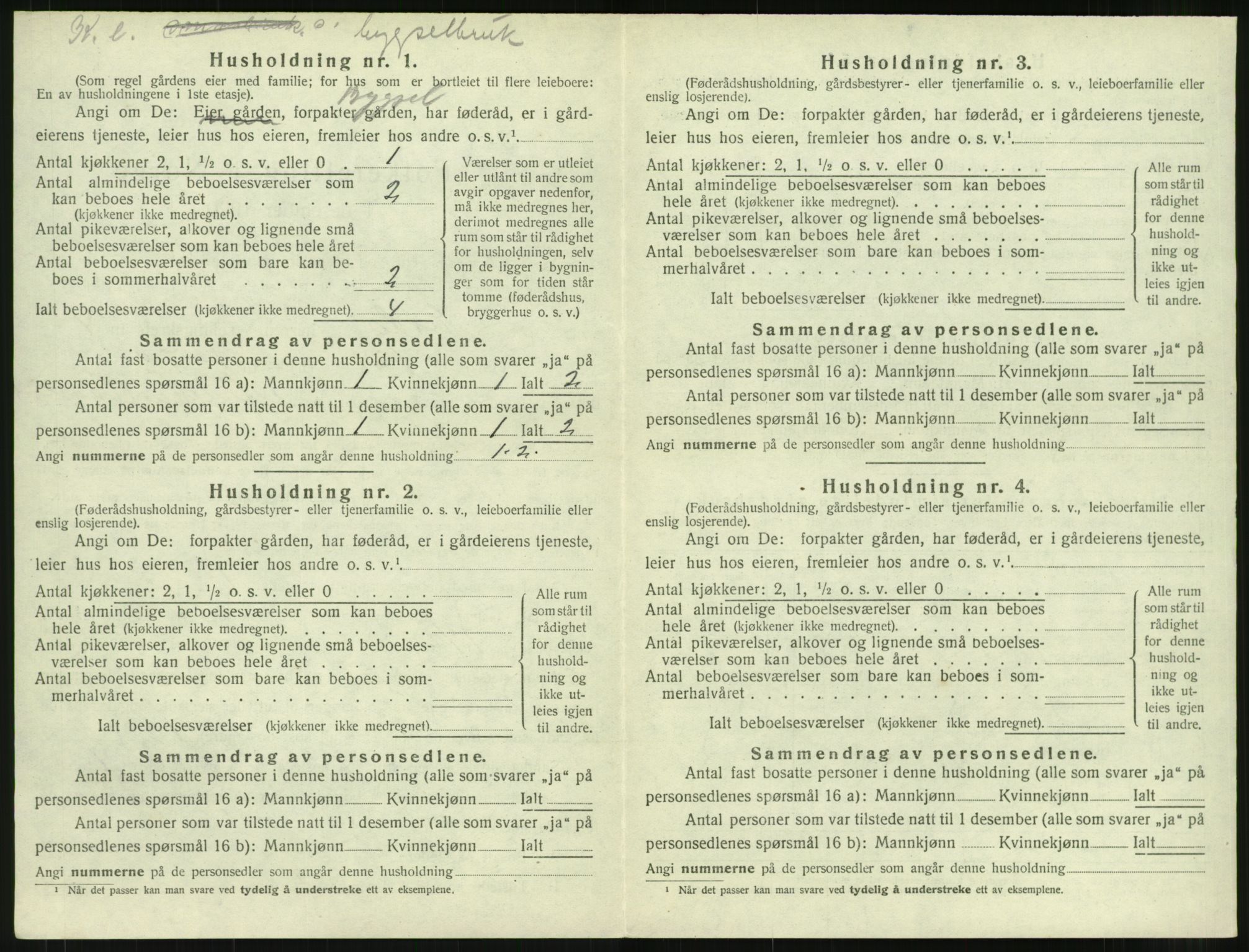 SAT, 1920 census for Eid (MR), 1920, p. 305