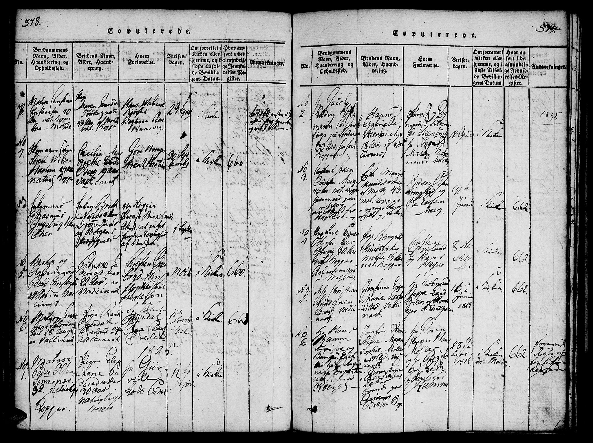 Ministerialprotokoller, klokkerbøker og fødselsregistre - Møre og Romsdal, AV/SAT-A-1454/558/L0688: Parish register (official) no. 558A02, 1818-1843, p. 378-379