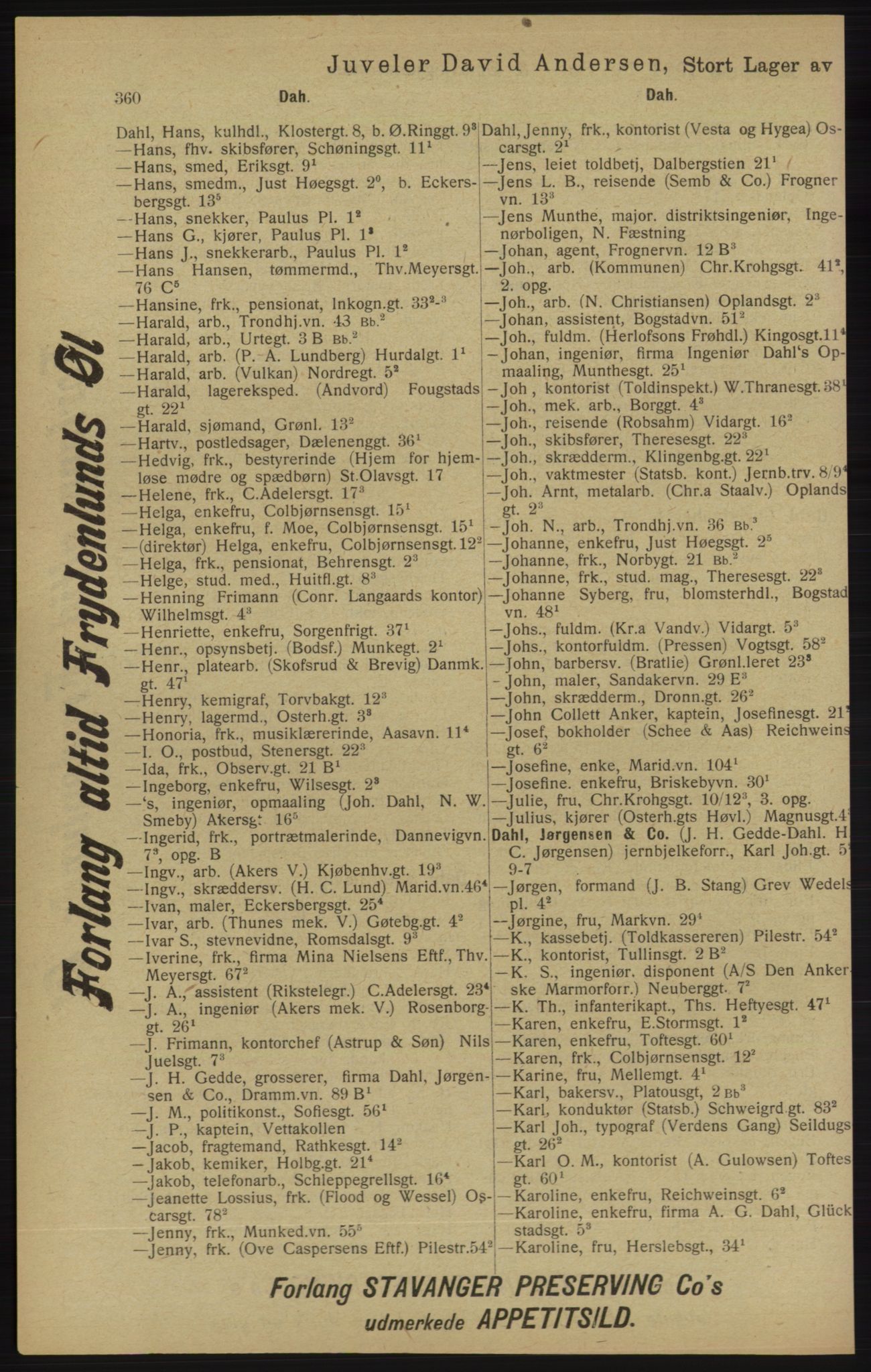 Kristiania/Oslo adressebok, PUBL/-, 1913, p. 372