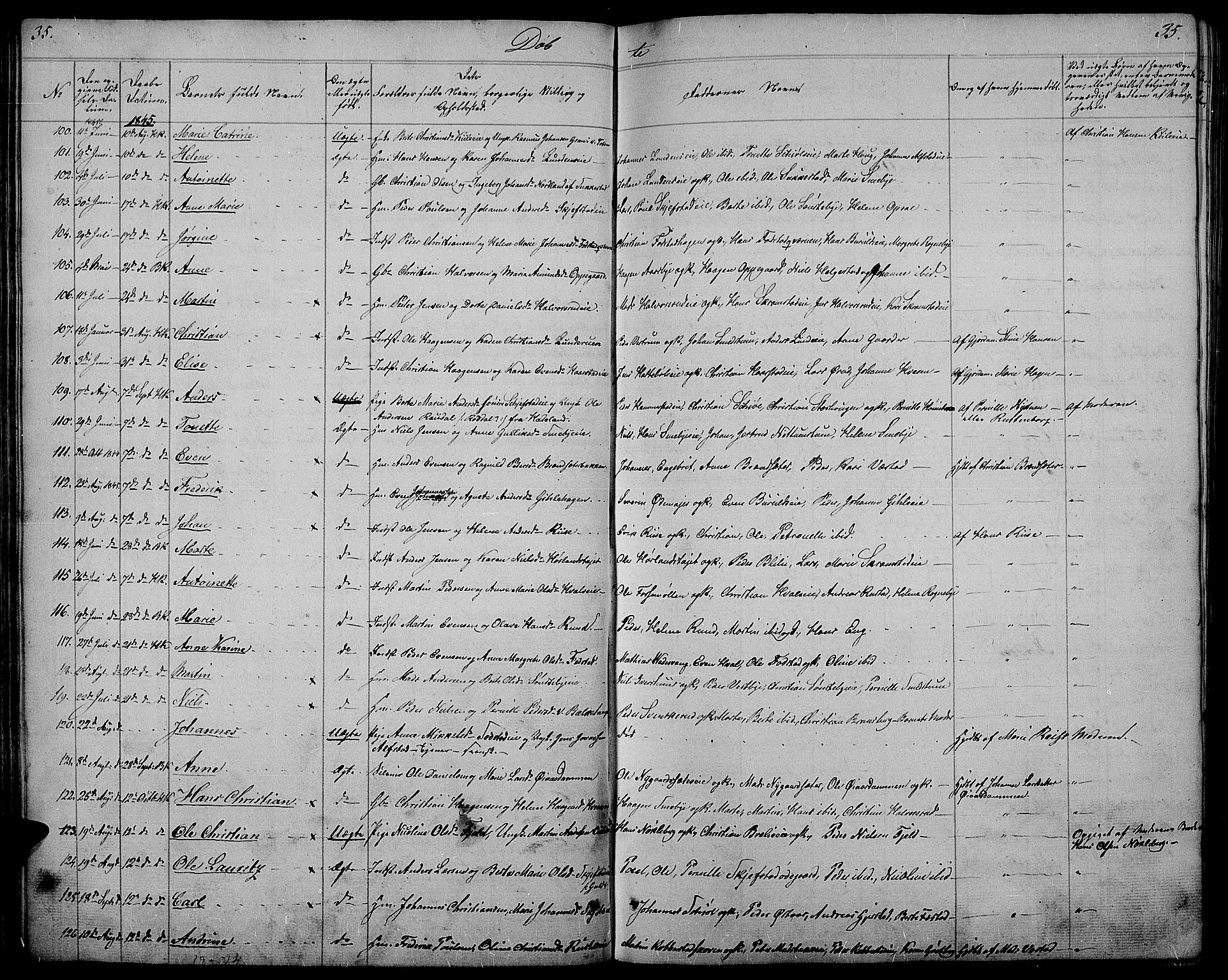 Østre Toten prestekontor, SAH/PREST-104/H/Ha/Hab/L0002: Parish register (copy) no. 2, 1840-1847, p. 35