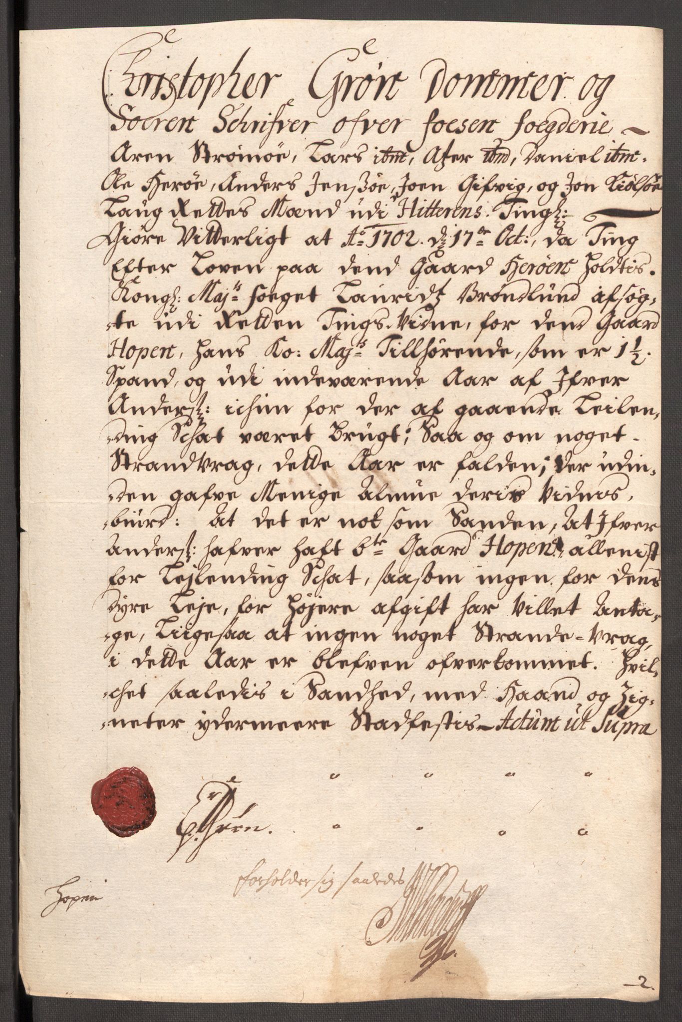 Rentekammeret inntil 1814, Reviderte regnskaper, Fogderegnskap, RA/EA-4092/R57/L3855: Fogderegnskap Fosen, 1702-1703, p. 159