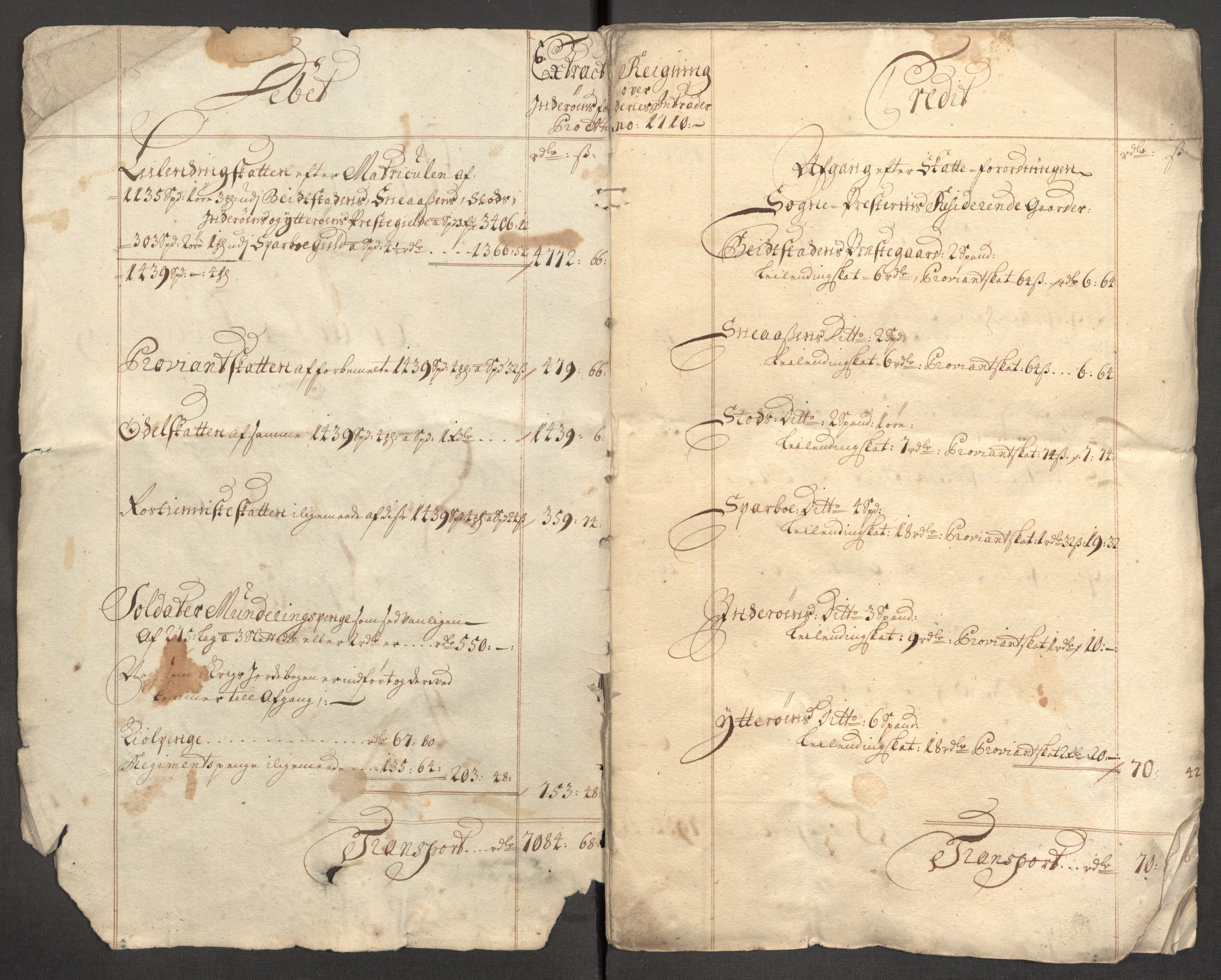 Rentekammeret inntil 1814, Reviderte regnskaper, Fogderegnskap, RA/EA-4092/R63/L4318: Fogderegnskap Inderøy, 1710, p. 5