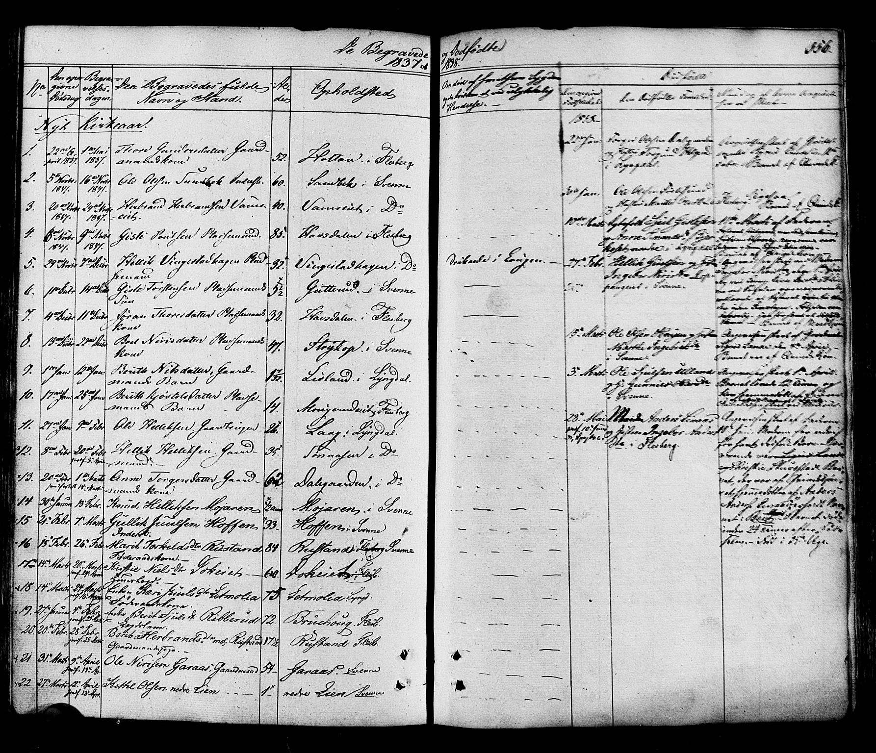 Flesberg kirkebøker, AV/SAKO-A-18/F/Fa/L0006: Parish register (official) no. I 6, 1834-1860, p. 356