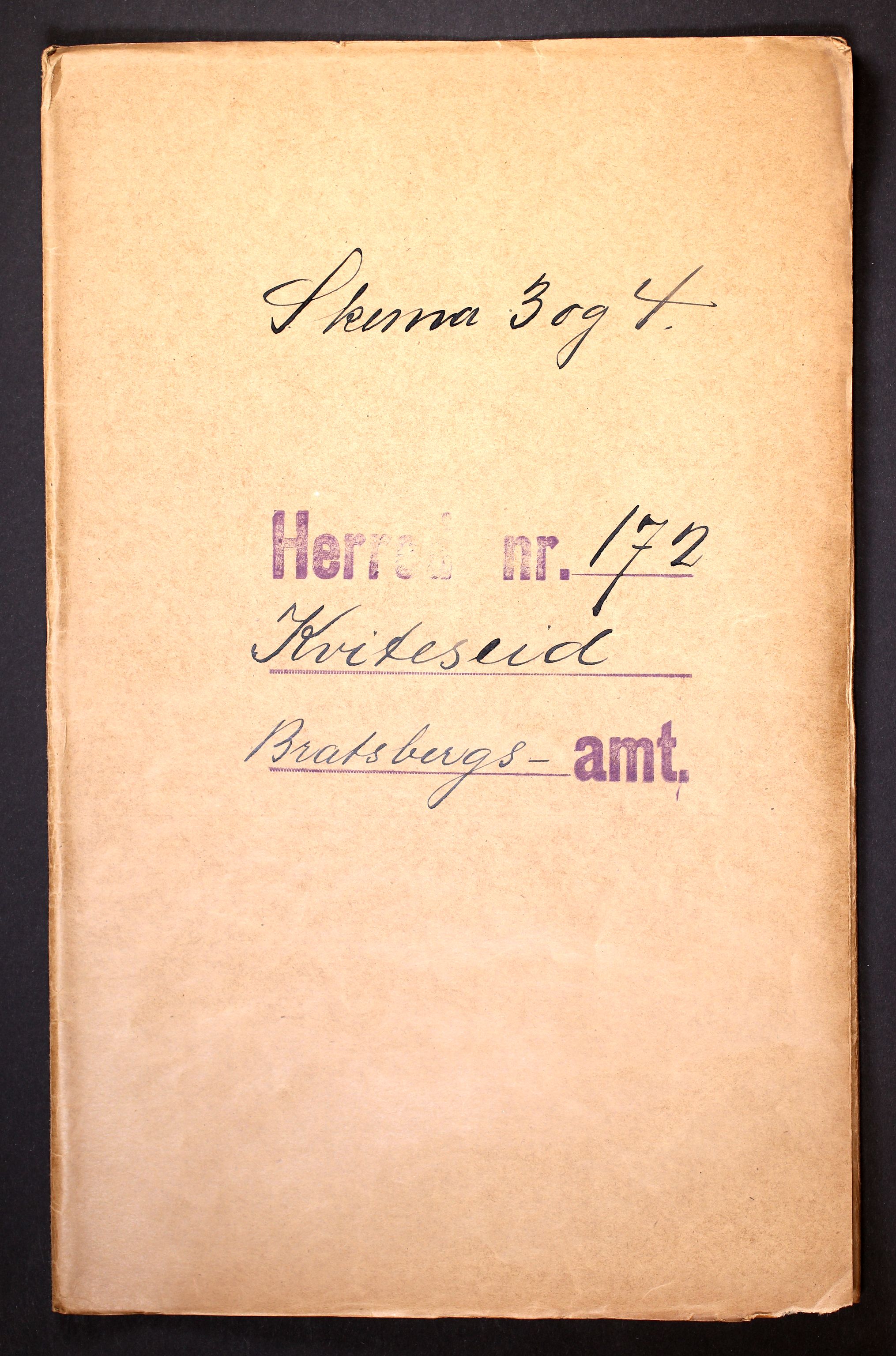 RA, 1910 census for Kviteseid, 1910, p. 1