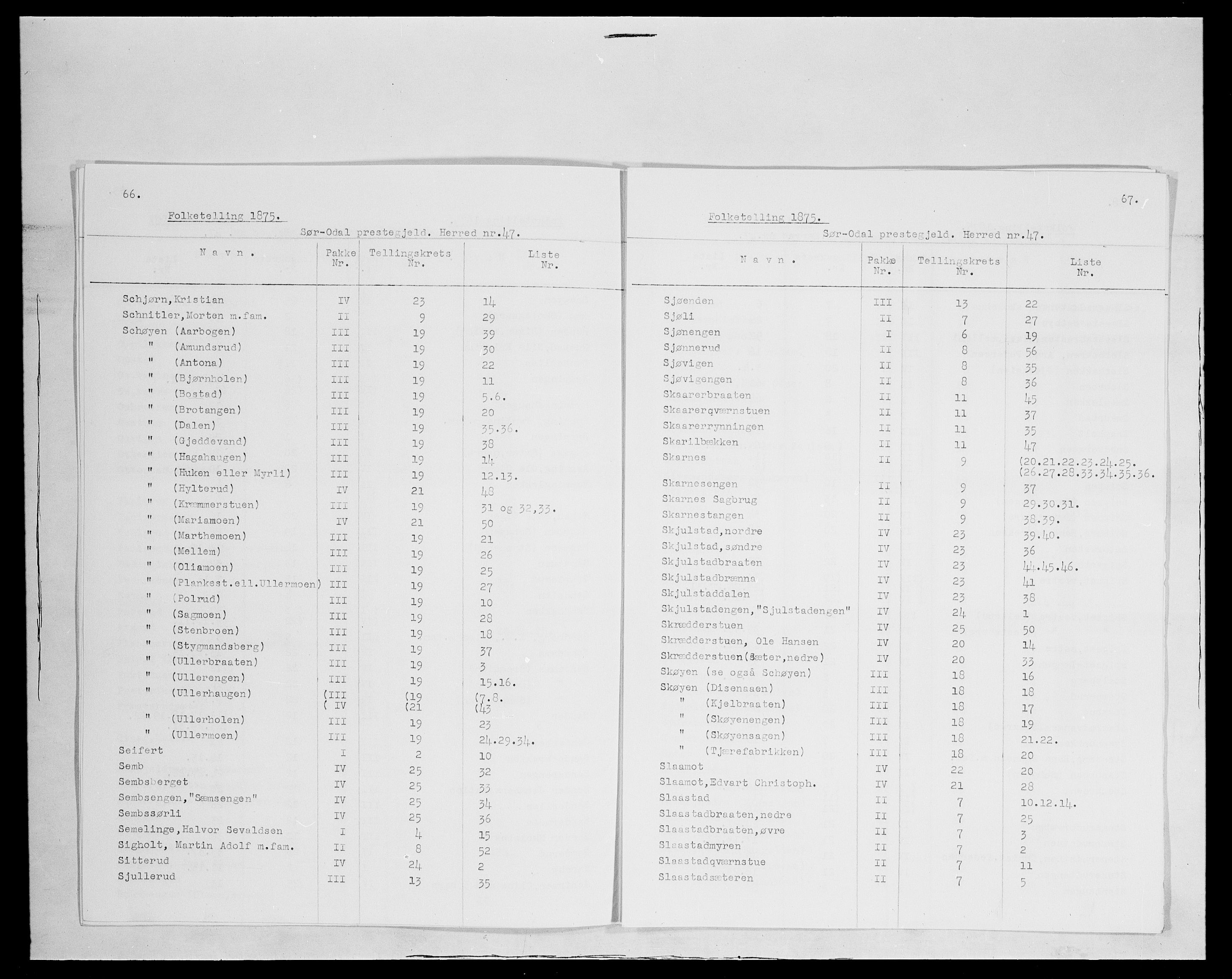 SAH, 1875 census for 0419P Sør-Odal, 1875, p. 12