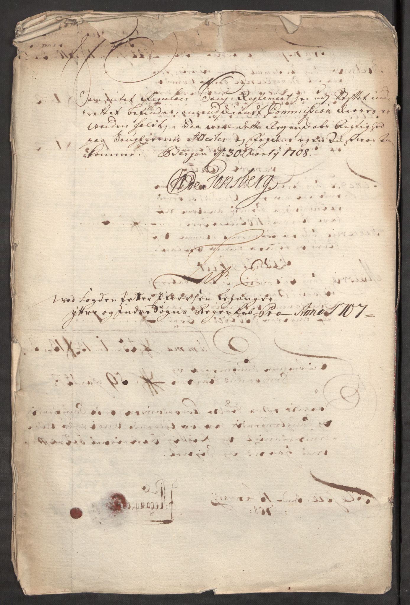 Rentekammeret inntil 1814, Reviderte regnskaper, Fogderegnskap, RA/EA-4092/R52/L3314: Fogderegnskap Sogn, 1705-1707, p. 548