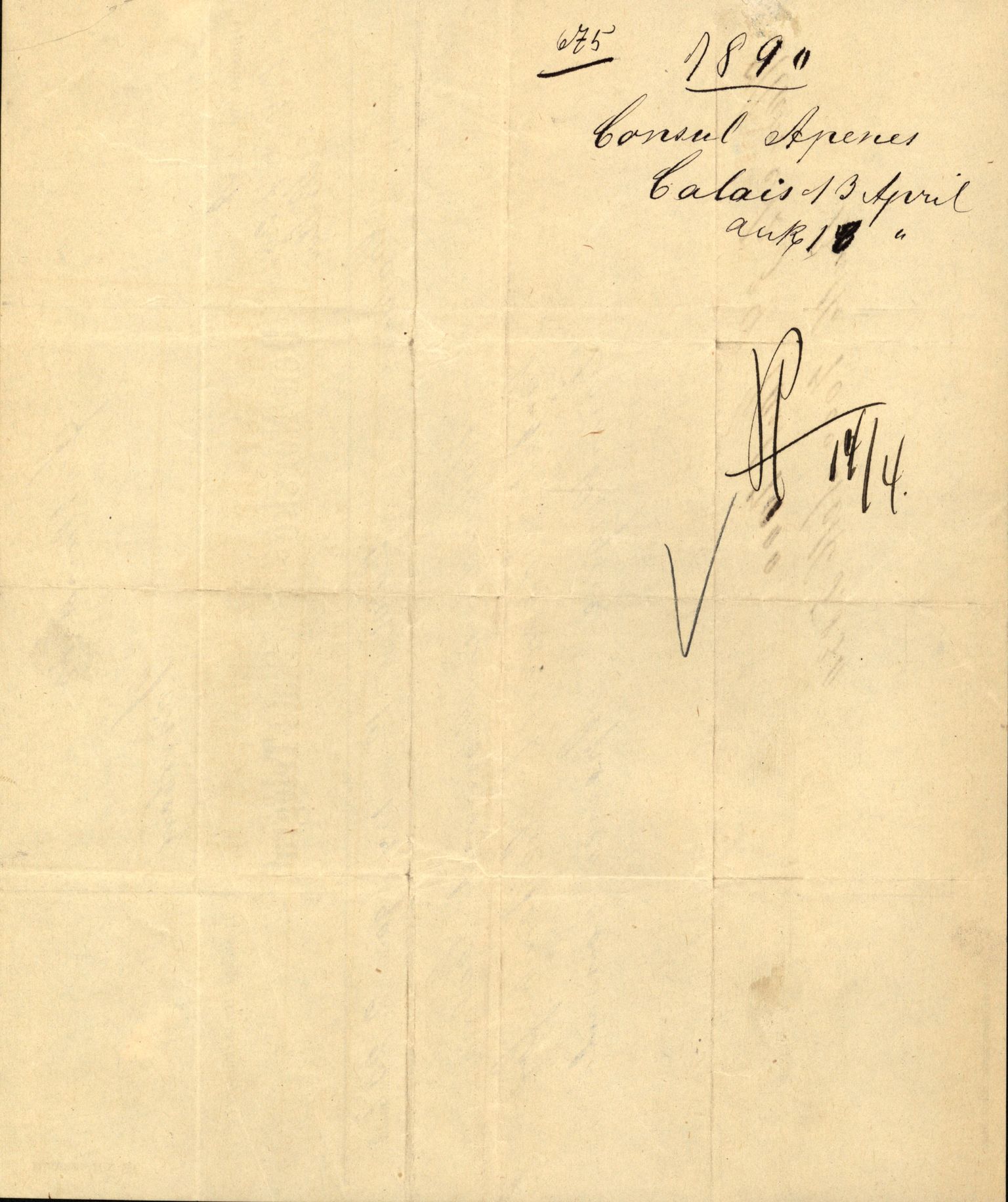 Pa 63 - Østlandske skibsassuranceforening, VEMU/A-1079/G/Ga/L0025/0004: Havaridokumenter / Imanuel, Hefhi, Guldregn, Haabet, Harald, Windsor, 1890, p. 93