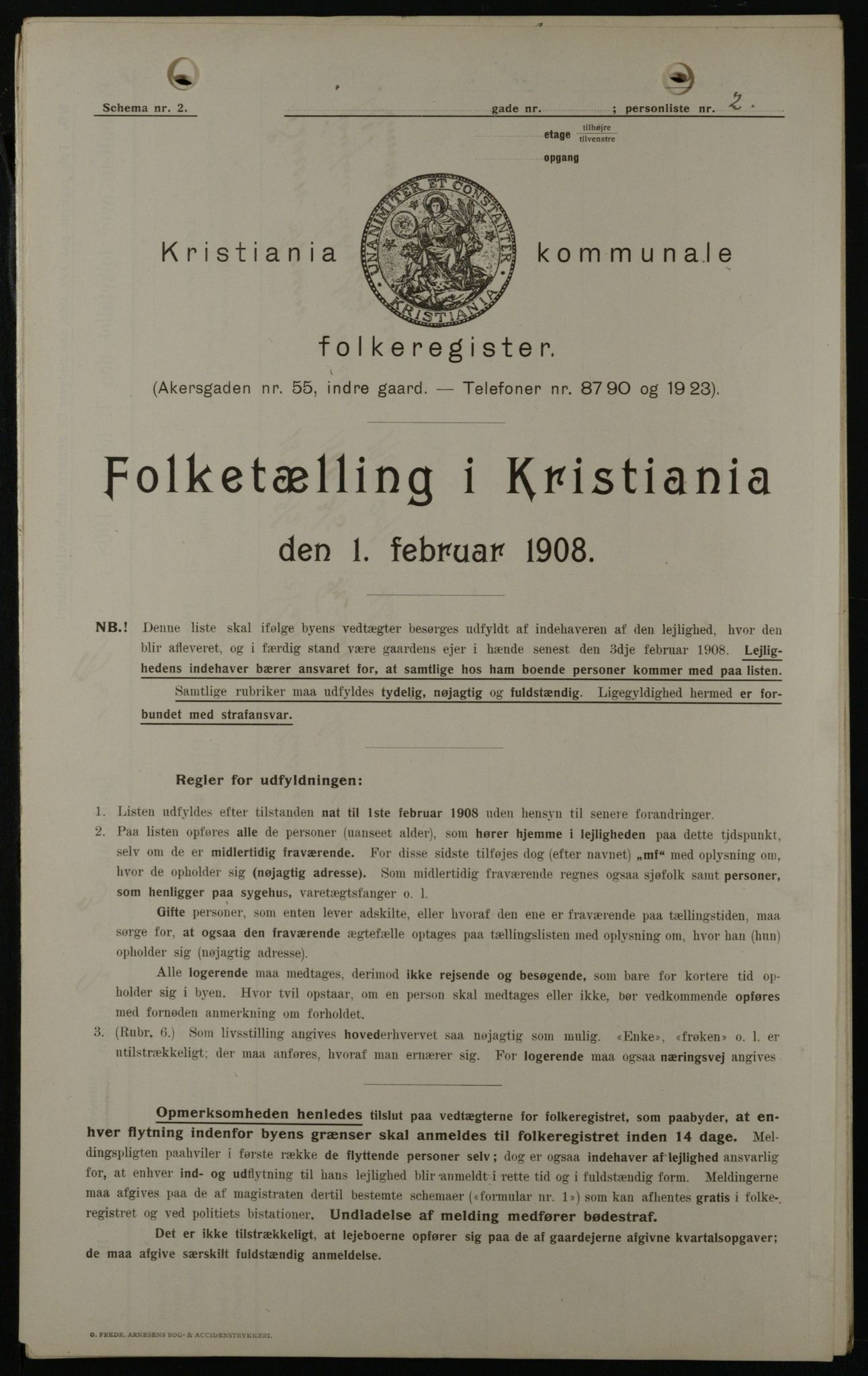 OBA, Municipal Census 1908 for Kristiania, 1908, p. 9269