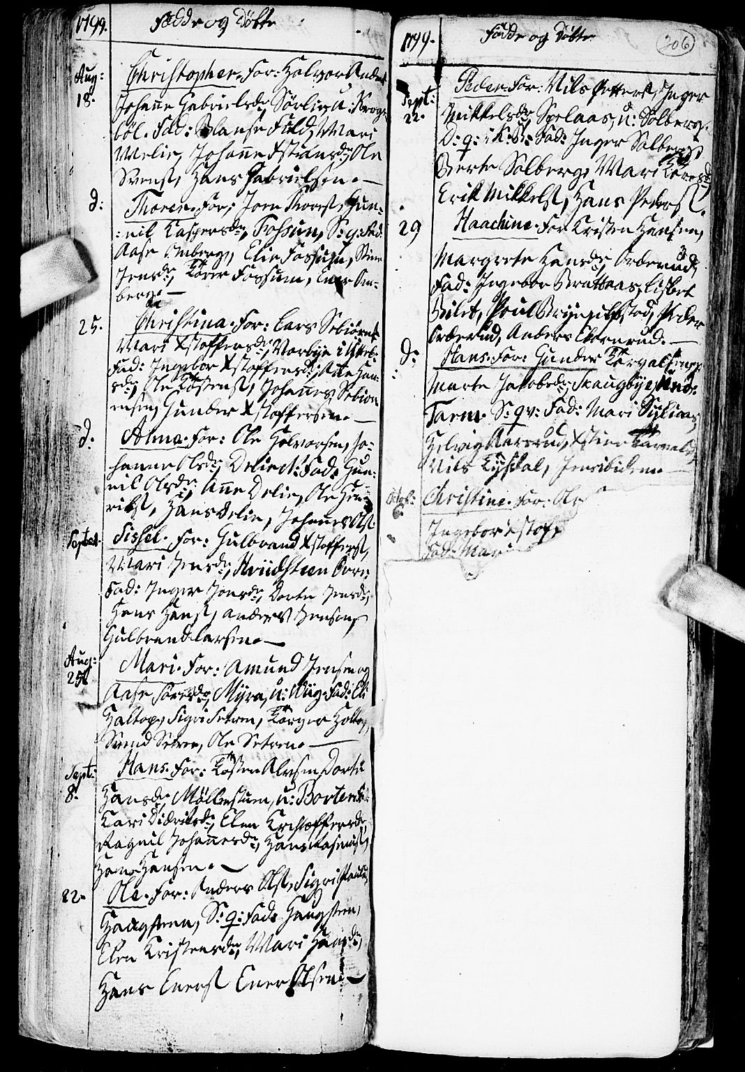 Enebakk prestekontor Kirkebøker, AV/SAO-A-10171c/F/Fa/L0002: Parish register (official) no. I 2, 1755-1806, p. 305-306