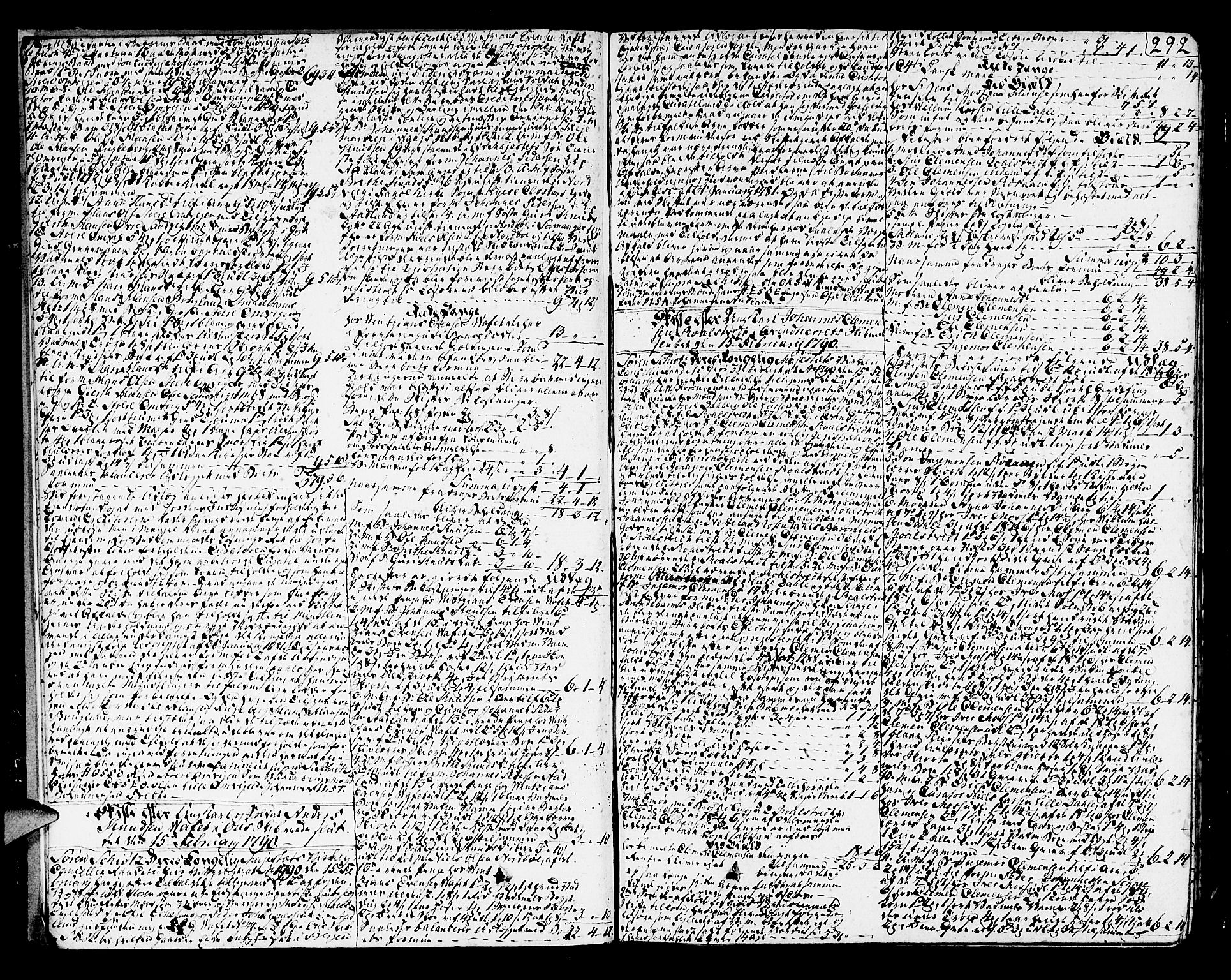 Sunnhordland sorenskrivar, SAB/A-2401/1/H/Ha/Haa/L0010: Skifteprotokollar. Register i protokoll. Fol. 565-ut, 1790-1792, p. 291b-292a