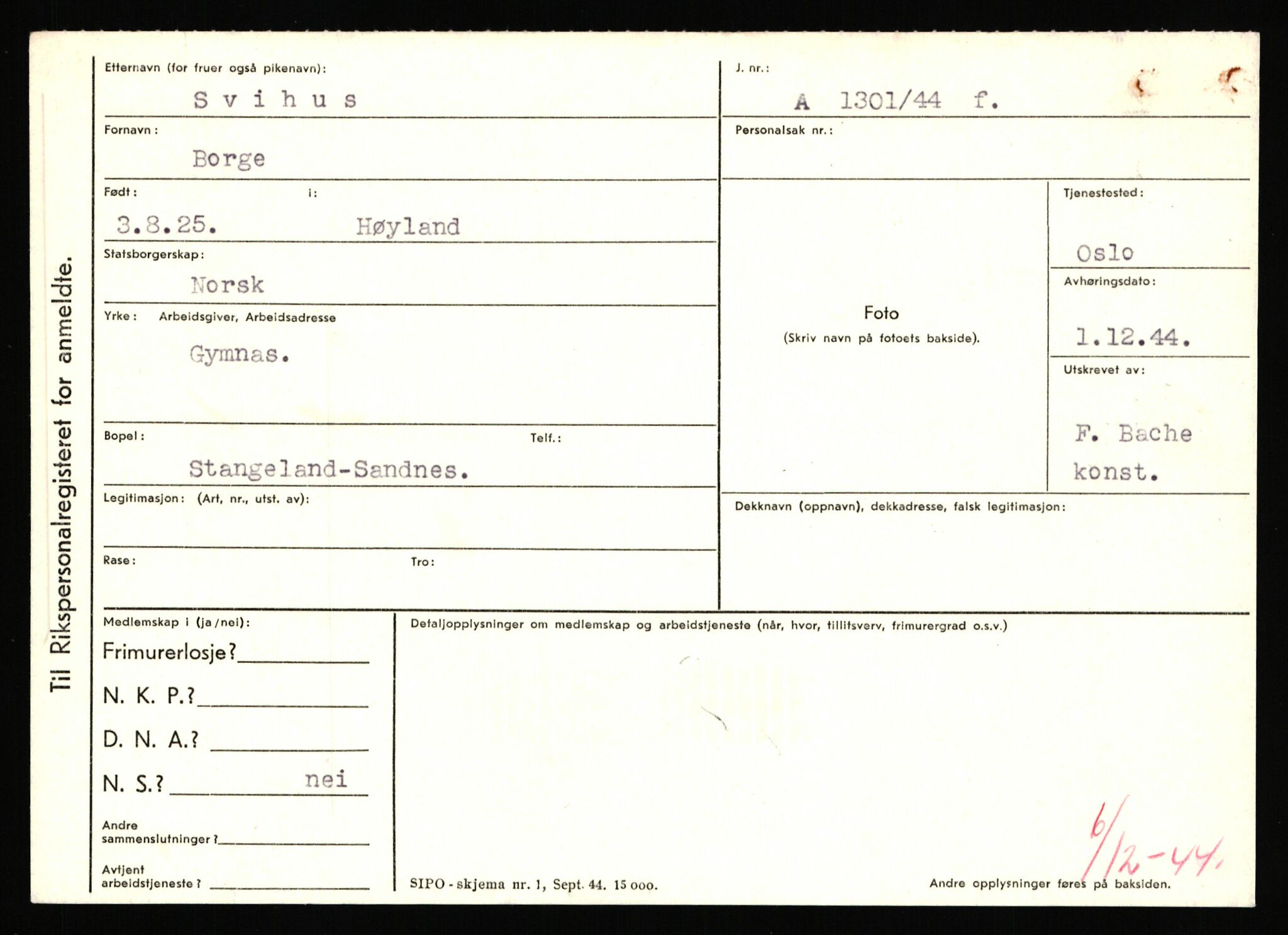 Statspolitiet - Hovedkontoret / Osloavdelingen, AV/RA-S-1329/C/Ca/L0015: Svea - Tøsse, 1943-1945, p. 581