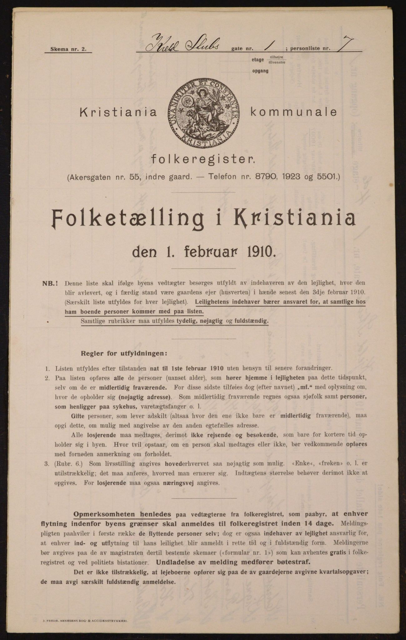 OBA, Municipal Census 1910 for Kristiania, 1910, p. 49819