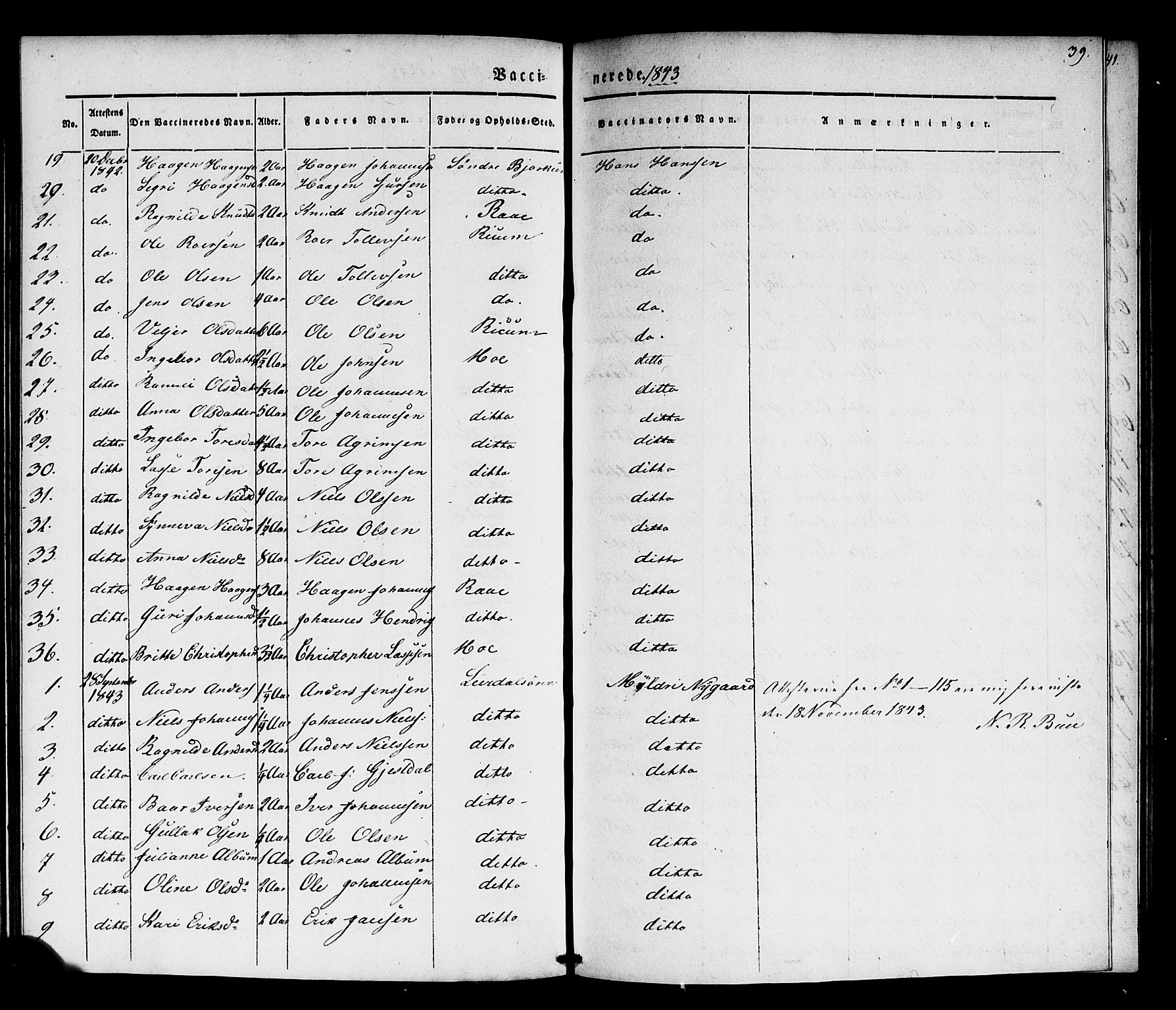 Lærdal sokneprestembete, SAB/A-81201: Parish register (official) no. A 18, 1834-1845, p. 39