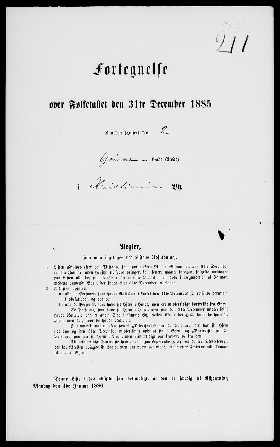 RA, 1885 census for 0301 Kristiania, 1885, p. 2902