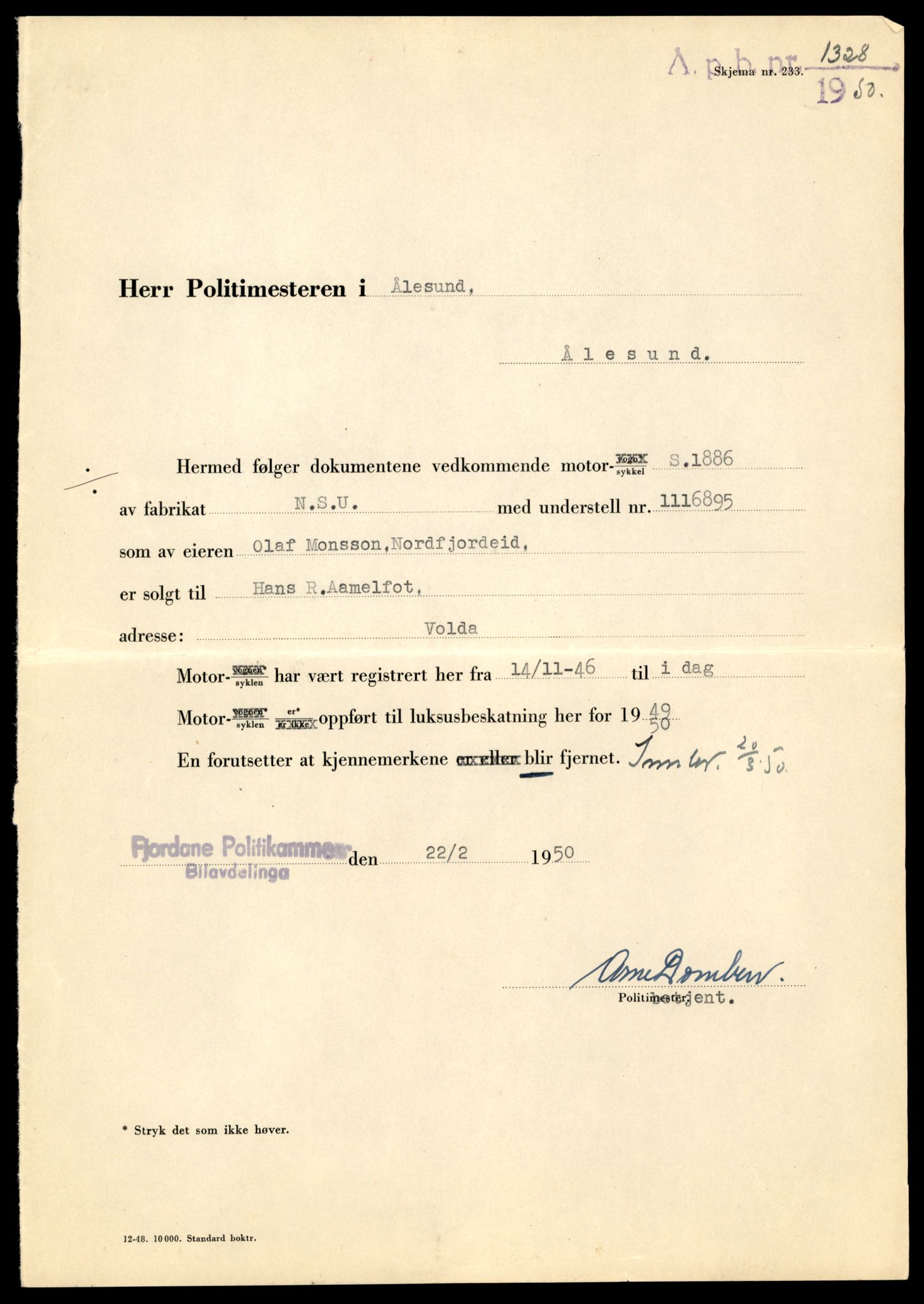 Møre og Romsdal vegkontor - Ålesund trafikkstasjon, AV/SAT-A-4099/F/Fe/L0027: Registreringskort for kjøretøy T 11161 - T 11289, 1927-1998, p. 977