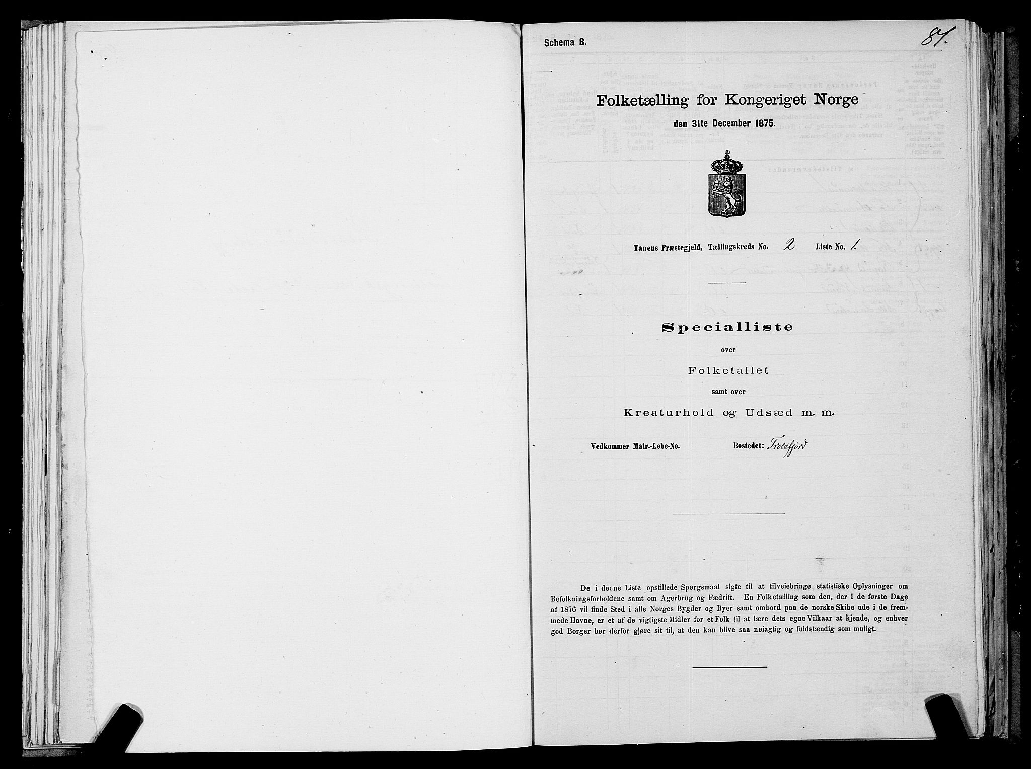 SATØ, 1875 census for 2025P Tana, 1875, p. 1081