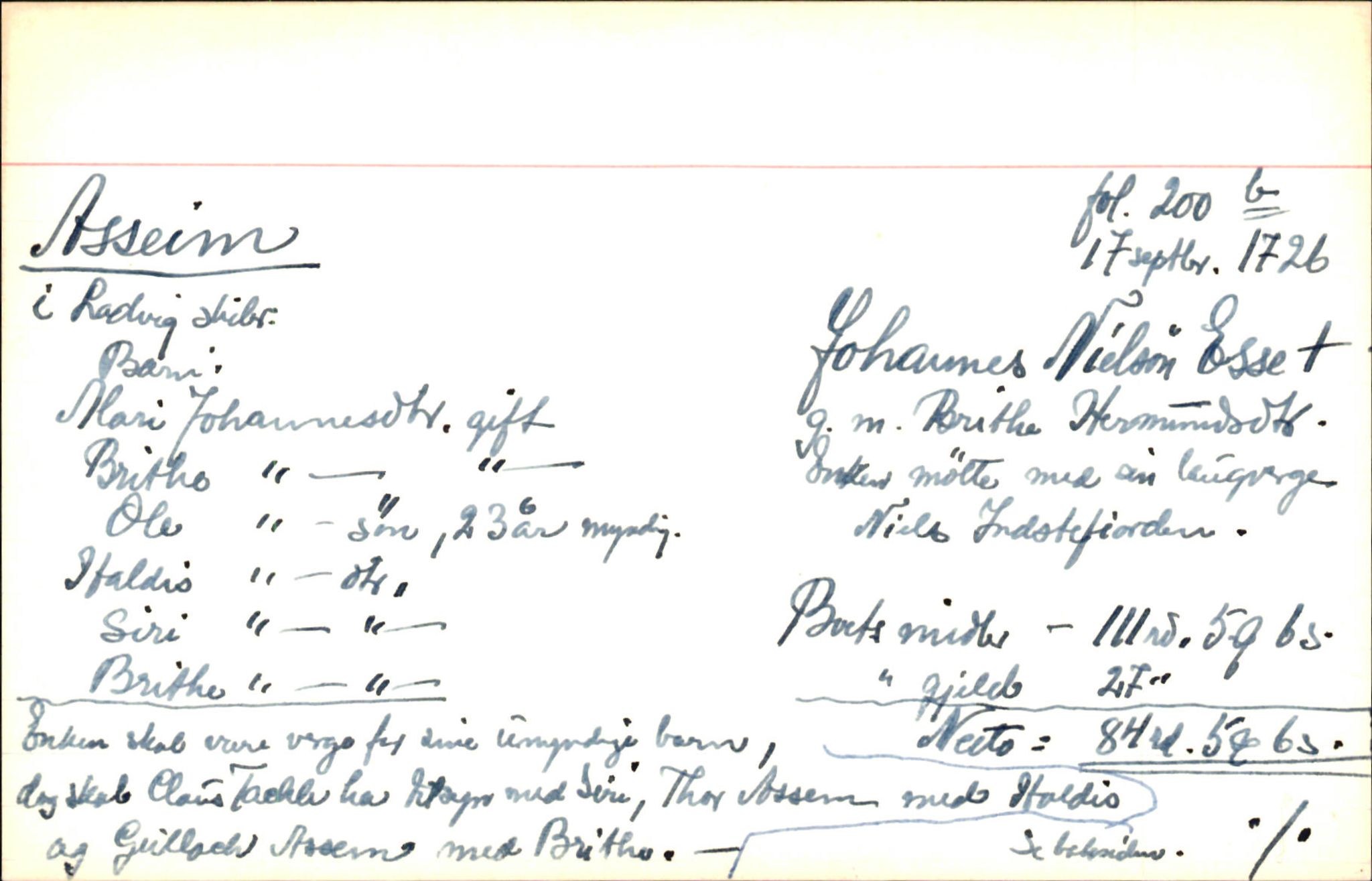 Skiftekort ved Statsarkivet i Bergen, SAB/SKIFTEKORT/006/L0002: Skifteprotokoll nr. 3 og skiftedesignasjoner 1733-1738, 1720-1738, p. 181