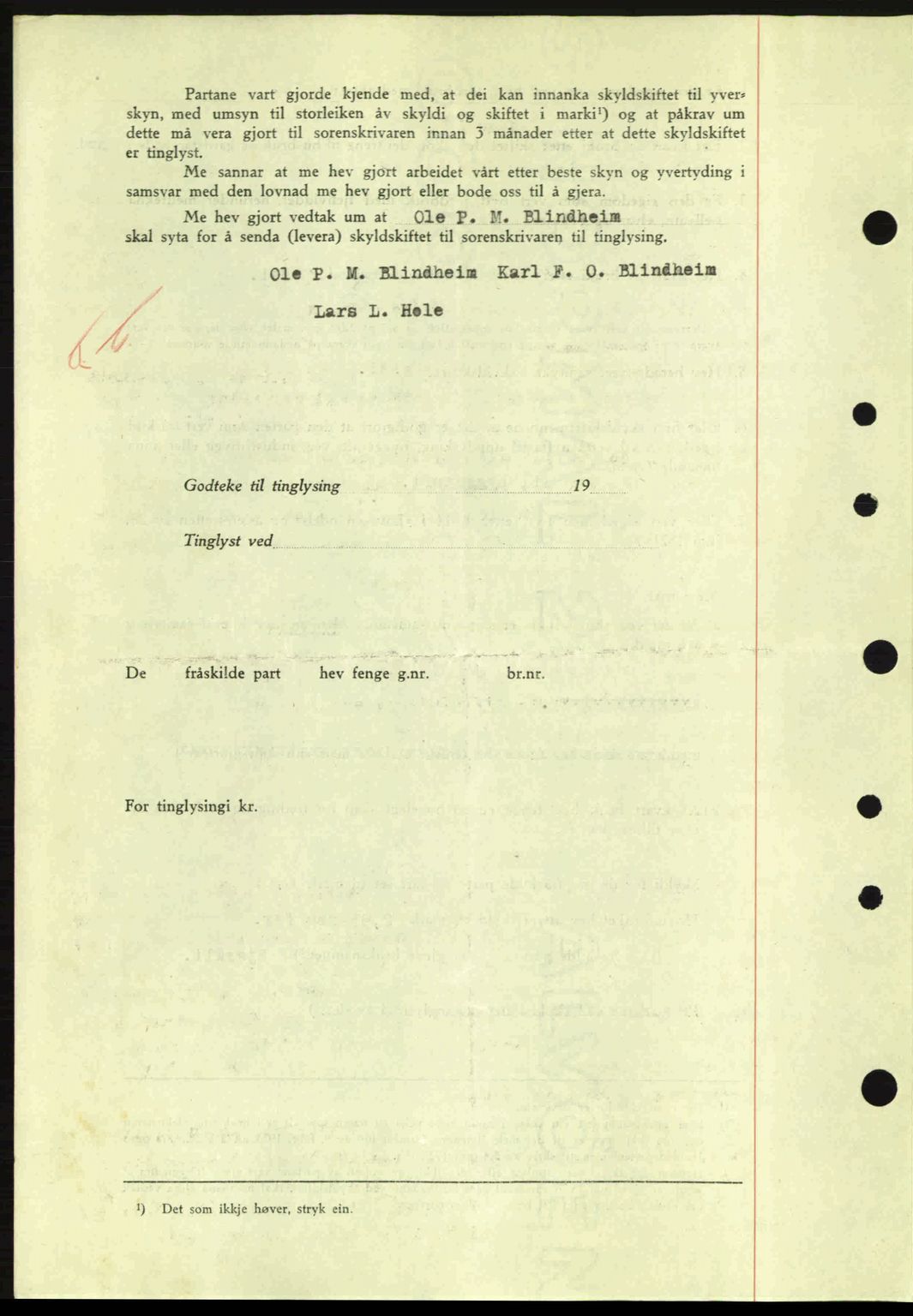 Nordre Sunnmøre sorenskriveri, AV/SAT-A-0006/1/2/2C/2Ca: Mortgage book no. A10, 1940-1941, Diary no: : 718/1941