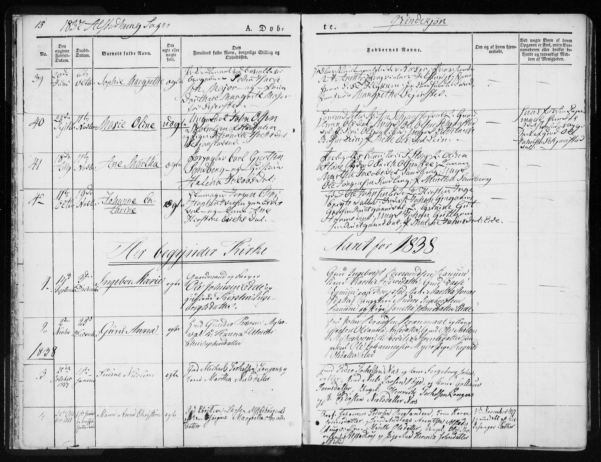 Ministerialprotokoller, klokkerbøker og fødselsregistre - Nord-Trøndelag, SAT/A-1458/717/L0154: Parish register (official) no. 717A06 /1, 1836-1849, p. 15