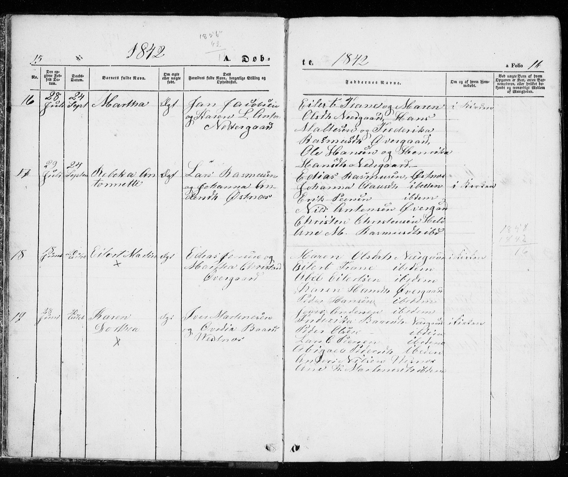 Trondenes sokneprestkontor, SATØ/S-1319/H/Ha/L0010kirke: Parish register (official) no. 10, 1840-1865, p. 15-16