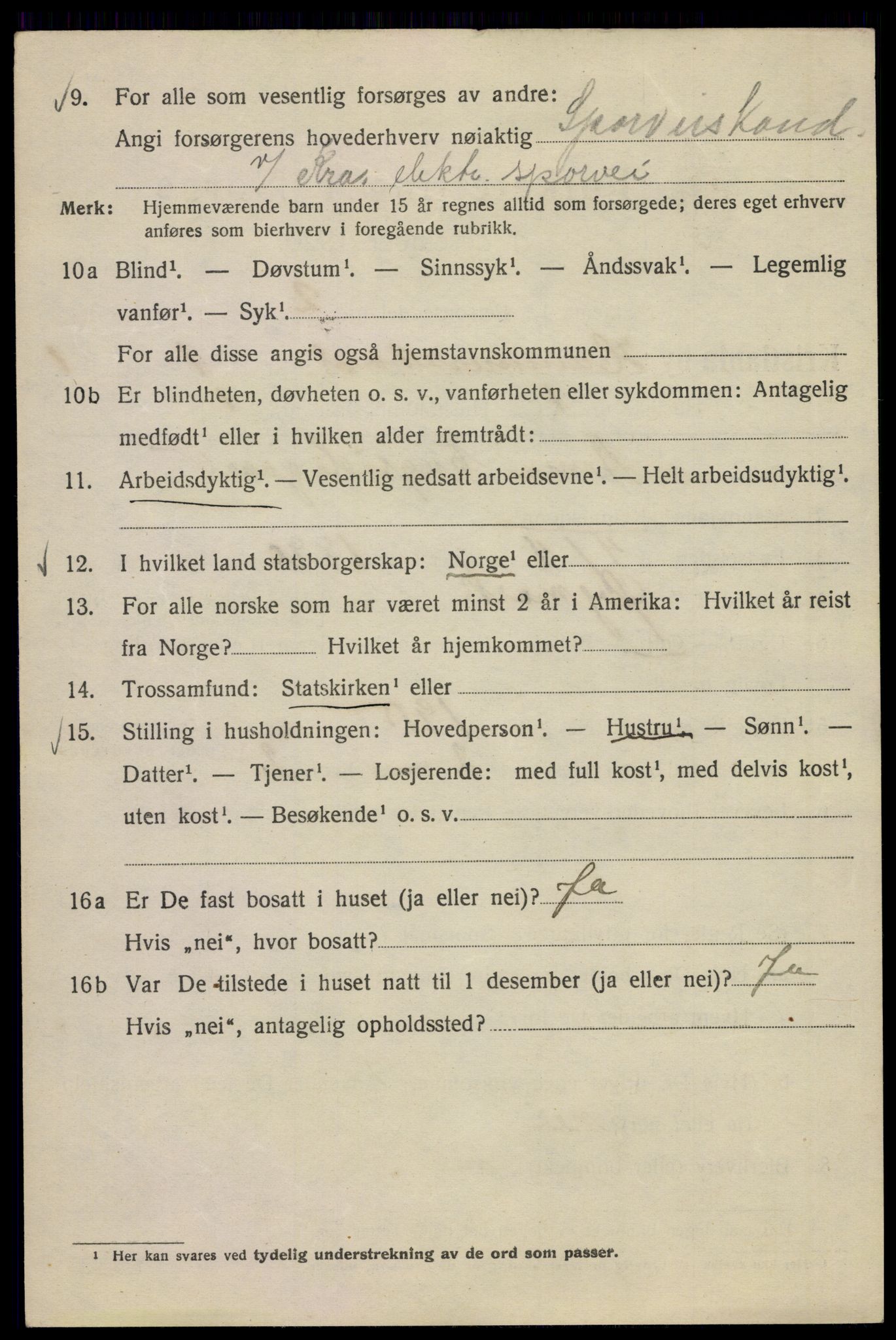 SAO, 1920 census for Kristiania, 1920, p. 269016