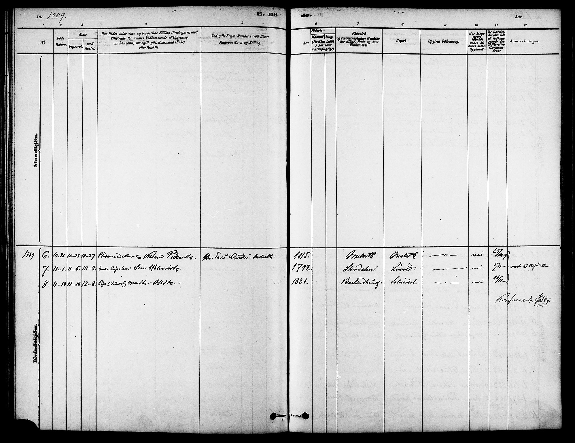 Ministerialprotokoller, klokkerbøker og fødselsregistre - Møre og Romsdal, AV/SAT-A-1454/522/L0315: Parish register (official) no. 522A10, 1878-1890