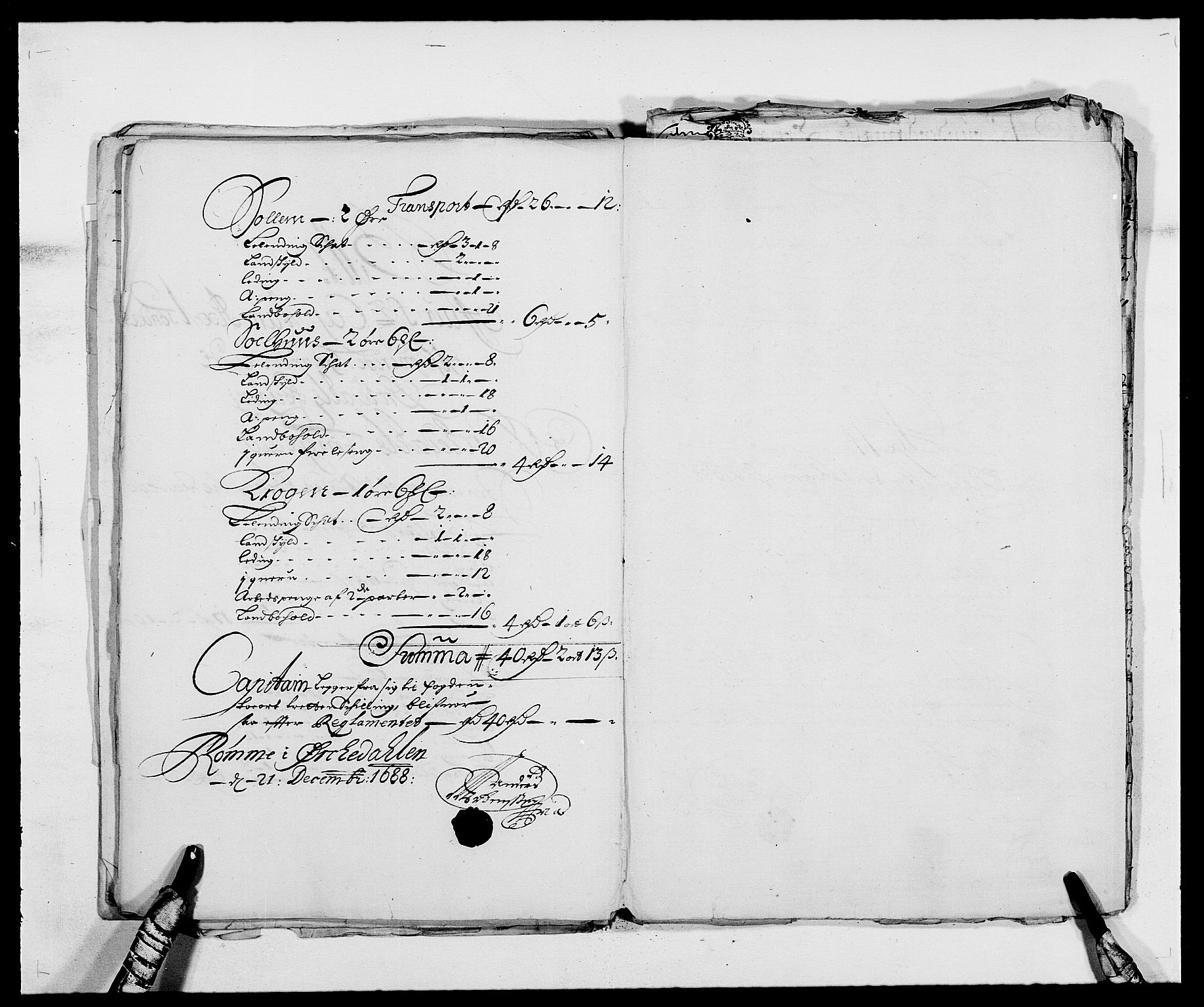 Rentekammeret inntil 1814, Reviderte regnskaper, Fogderegnskap, RA/EA-4092/R58/L3935: Fogderegnskap Orkdal, 1687-1688, p. 383