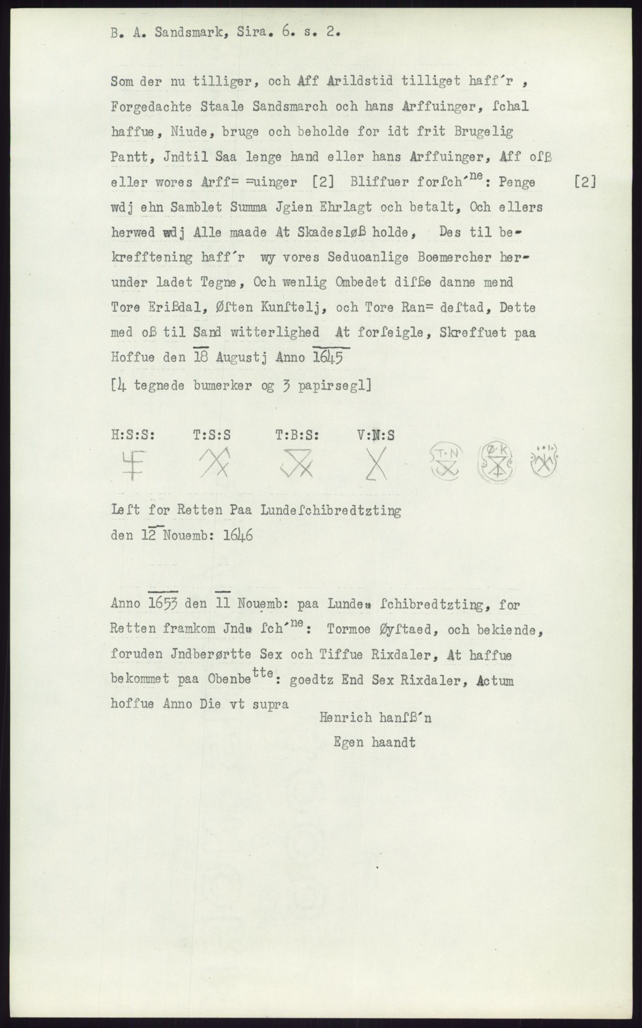 Samlinger til kildeutgivelse, Diplomavskriftsamlingen, AV/RA-EA-4053/H/Ha, p. 2727