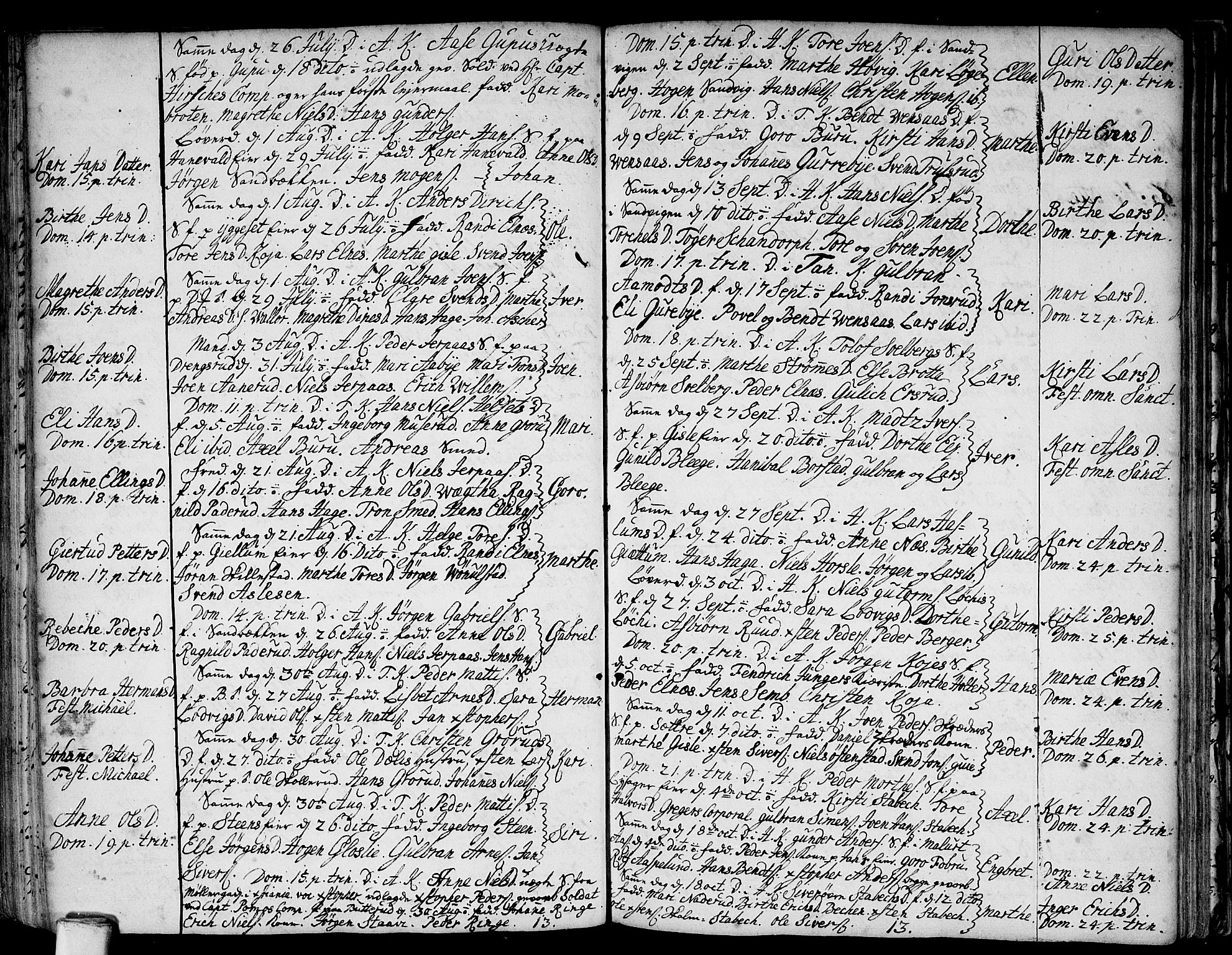 Asker prestekontor Kirkebøker, SAO/A-10256a/F/Fa/L0001: Parish register (official) no. I 1, 1726-1744, p. 62