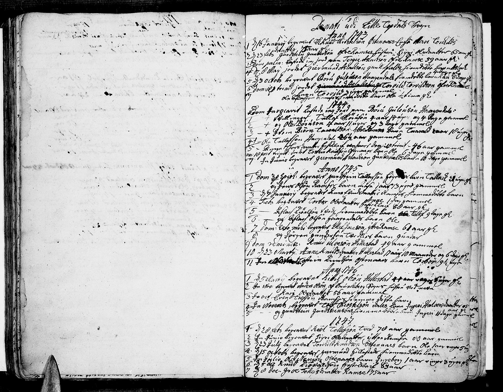 Åmli sokneprestkontor, SAK/1111-0050/F/Fa/Fac/L0002: Parish register (official) no. A 2 /4, 1743-1775