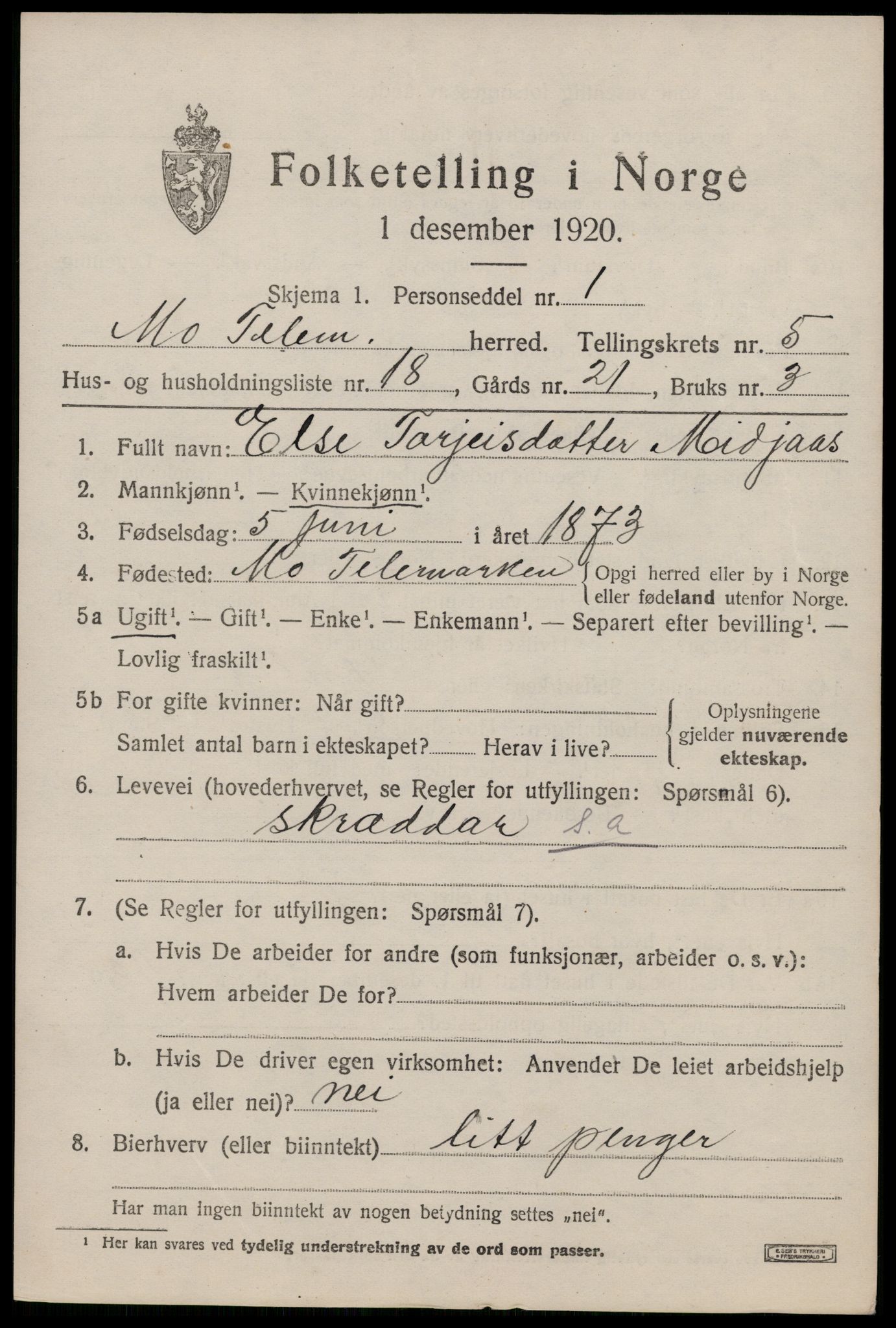 SAKO, 1920 census for Mo, 1920, p. 2174