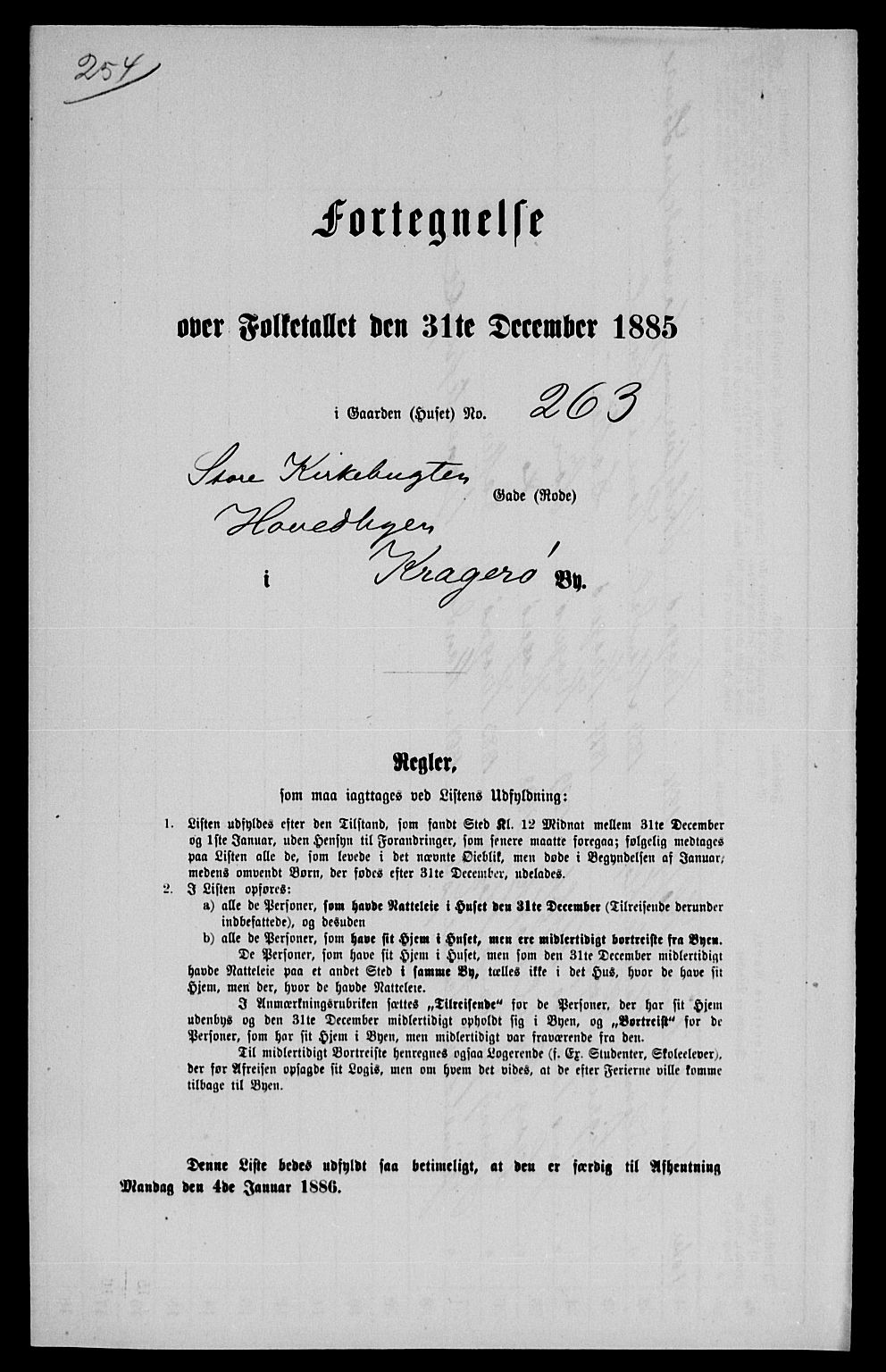 SAKO, 1885 census for 0801 Kragerø, 1885, p. 1535
