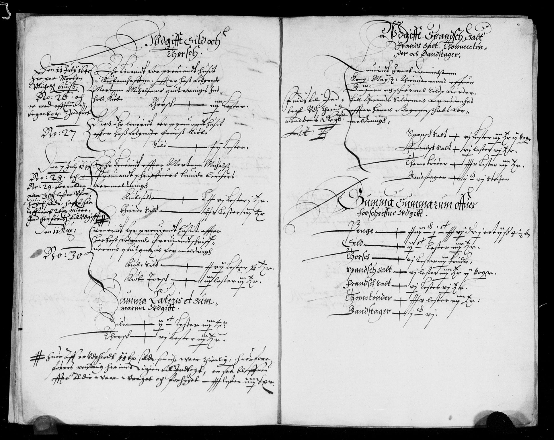 Rentekammeret inntil 1814, Reviderte regnskaper, Lensregnskaper, RA/EA-5023/R/Rb/Rbw/L0067: Trondheim len, 1639-1641