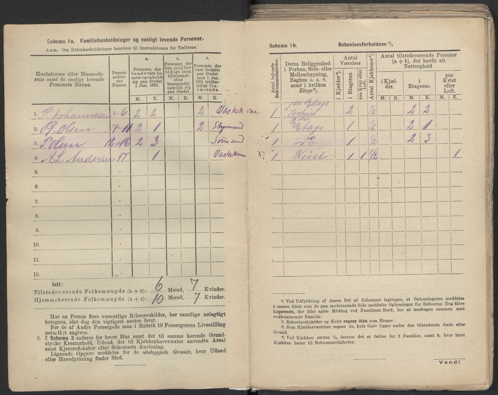 RA, 1891 Census for 1301 Bergen, 1891, p. 3784