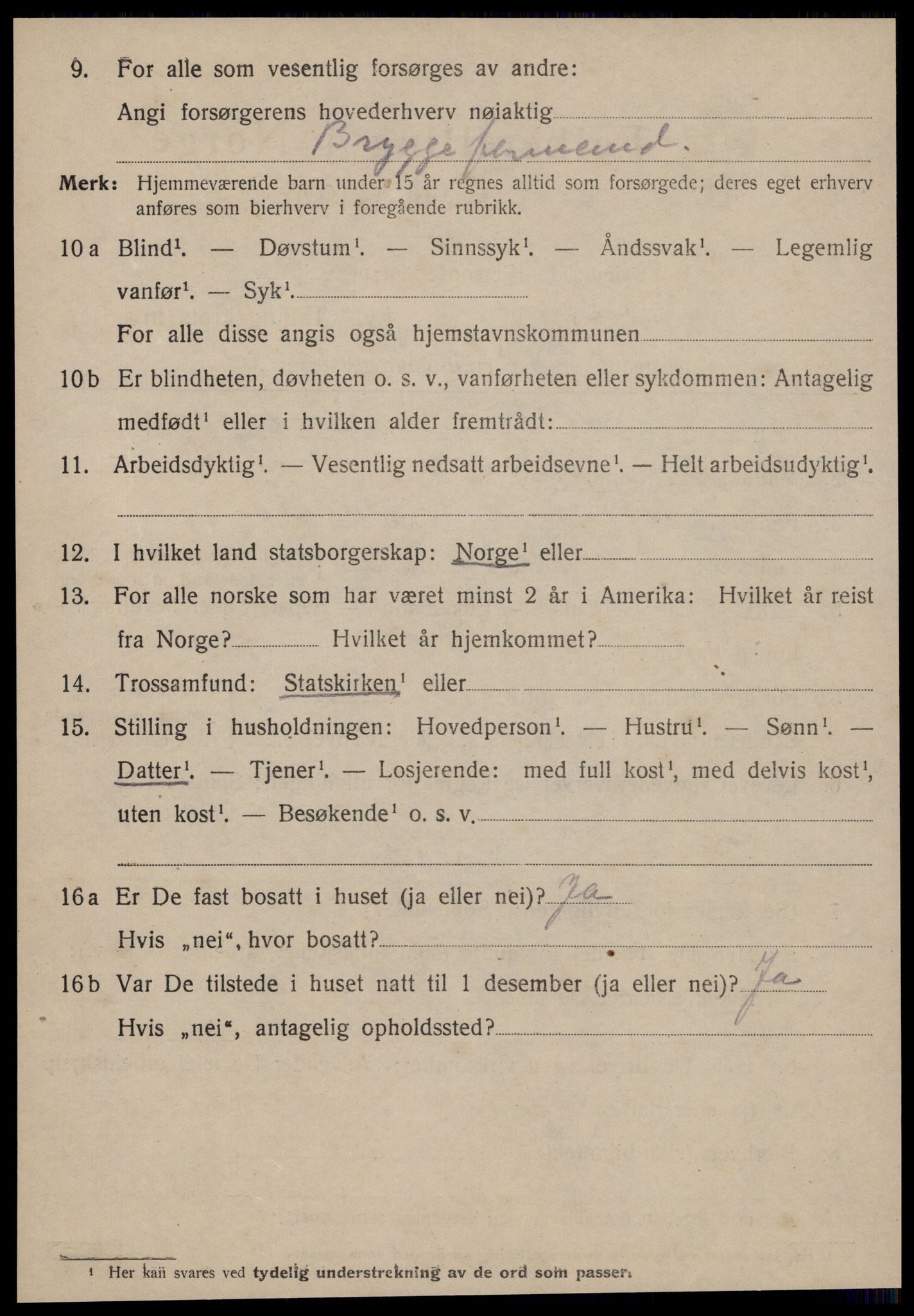 SAT, 1920 census for Kristiansund, 1920, p. 14930