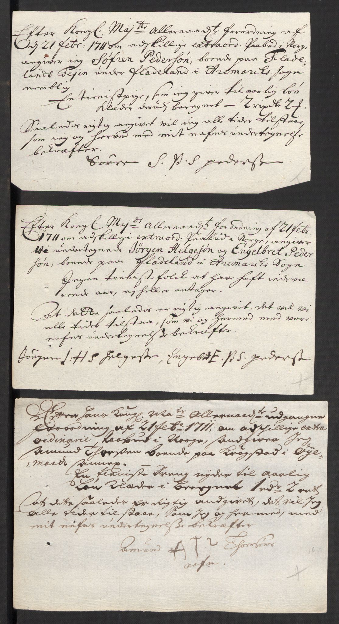 Rentekammeret inntil 1814, Reviderte regnskaper, Fogderegnskap, AV/RA-EA-4092/R01/L0020: Fogderegnskap Idd og Marker, 1711, p. 583